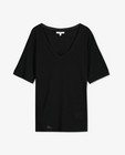 T-shirts - Top noir en lin