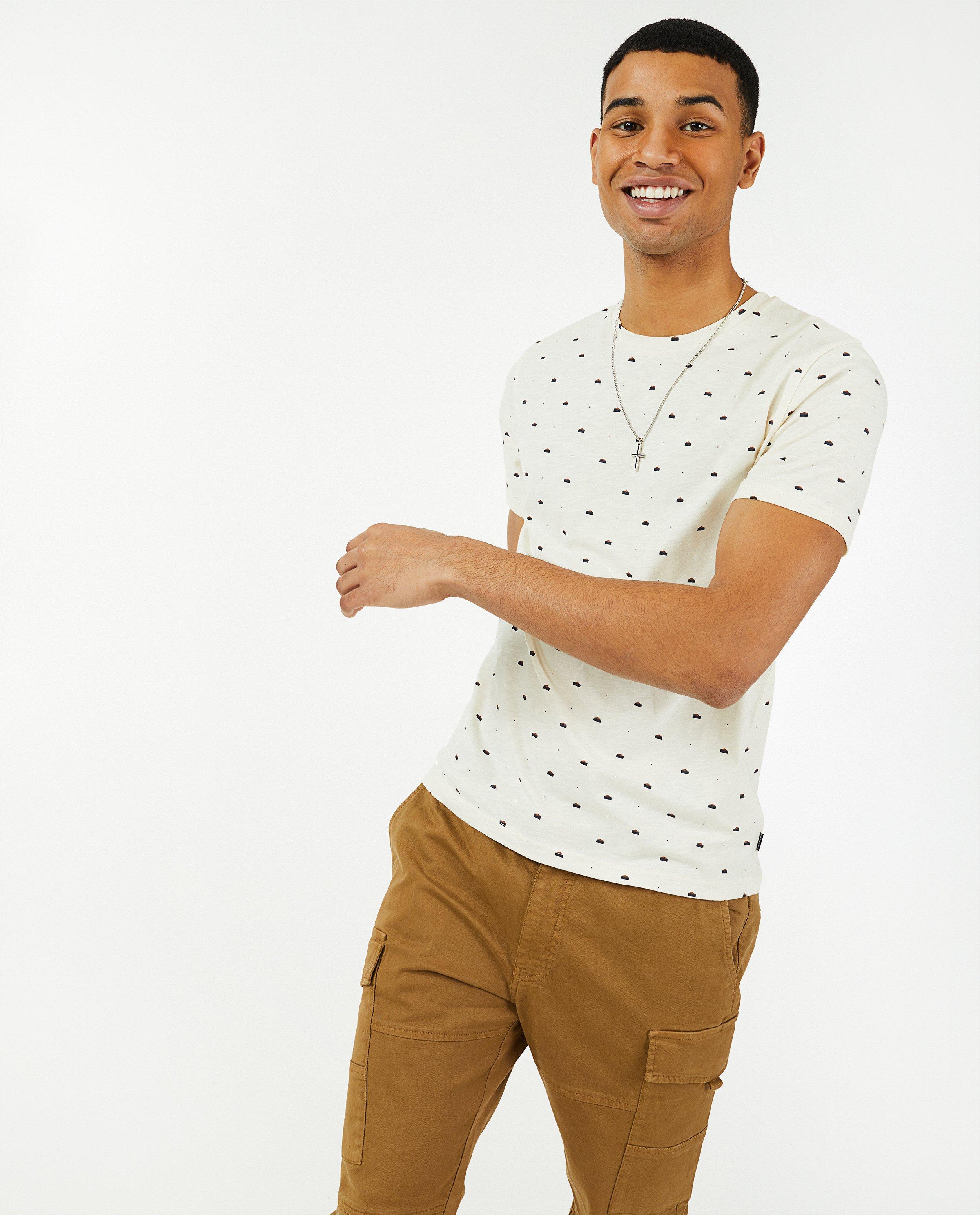 Biokatoenen T-shirt met print - null - Quarterback