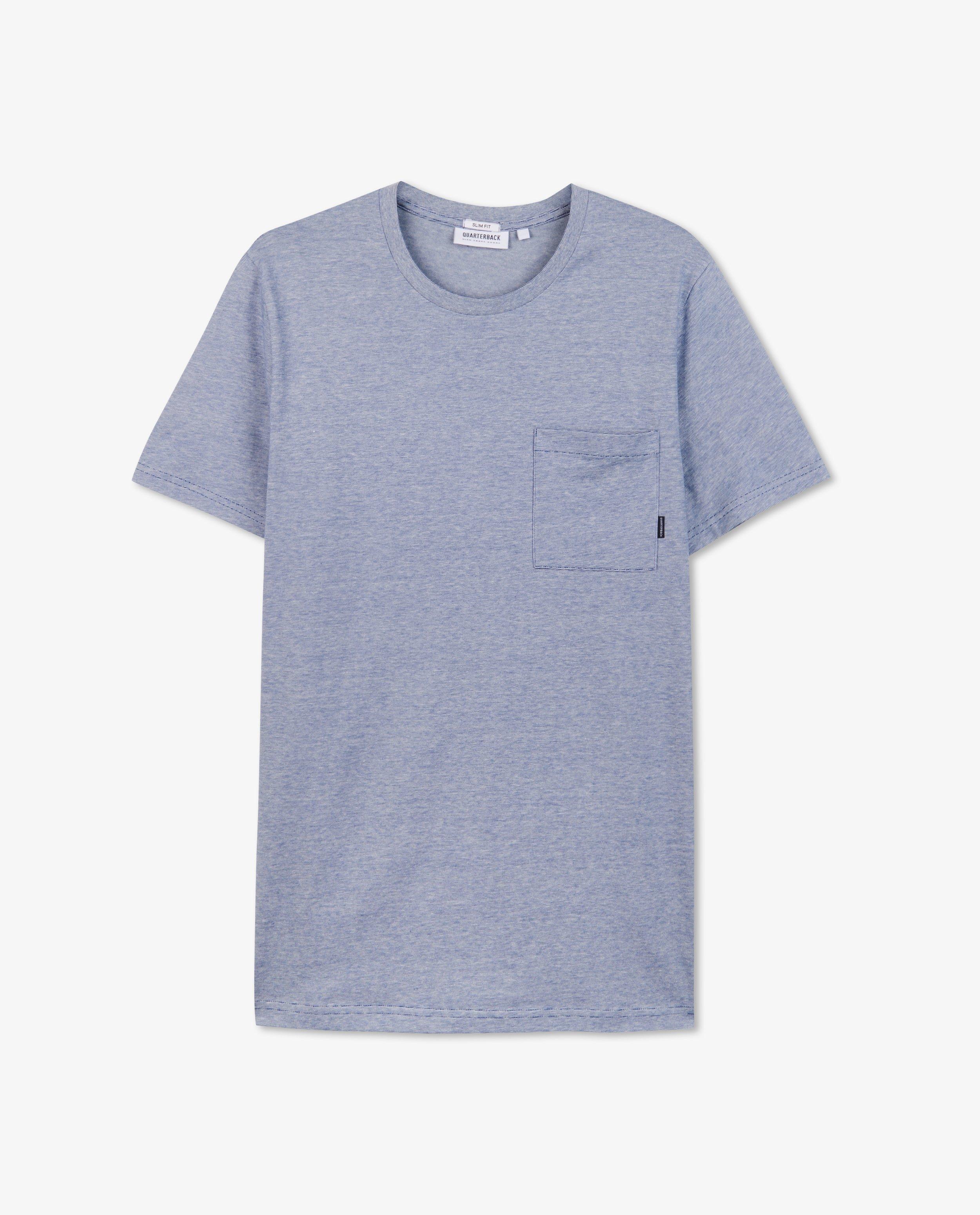 T-shirts - Biokatoenen T-shirt met borstzak