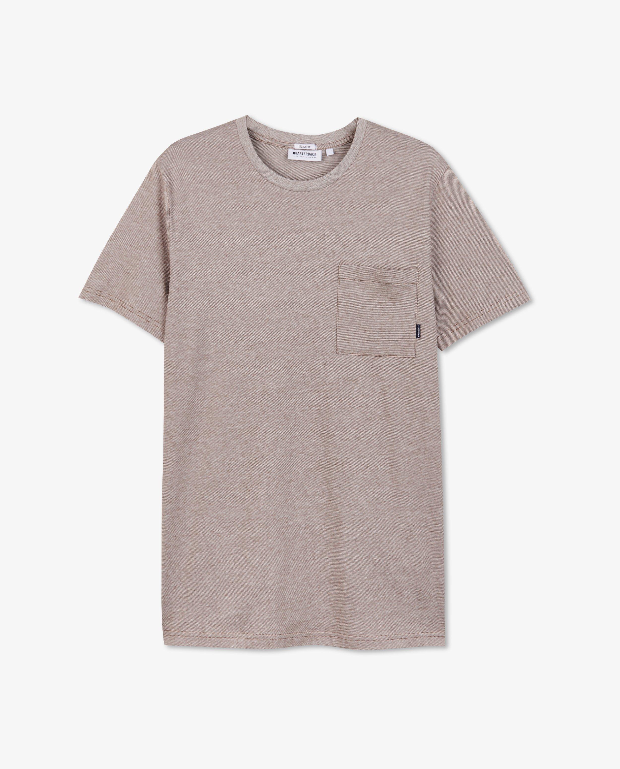 T-shirts - Biokatoenen T-shirt met borstzak