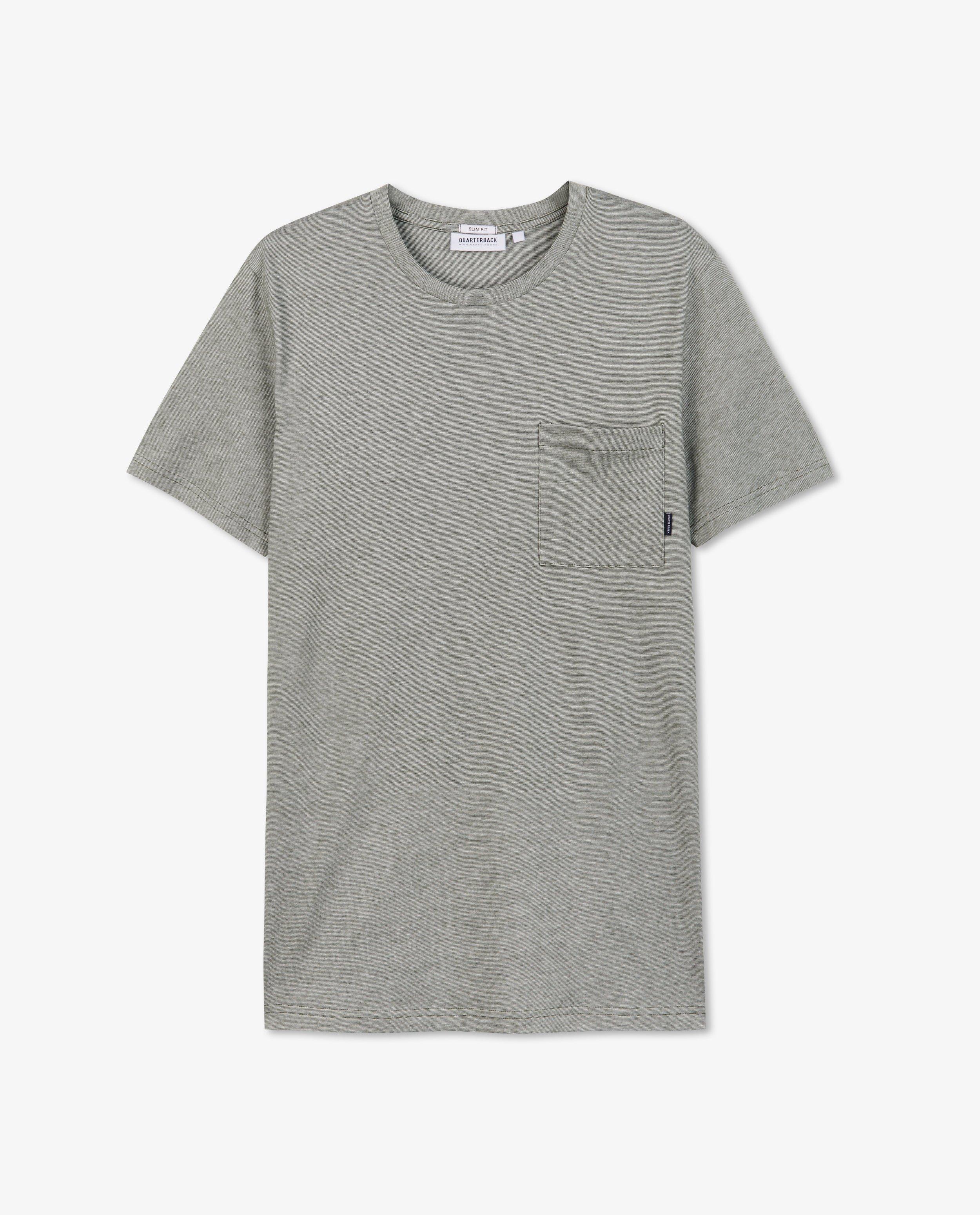 T-shirts - Biokatoenen T-shirt met borstzak