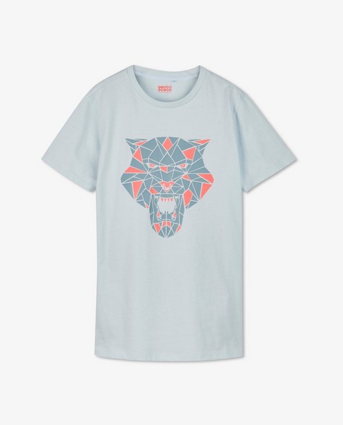 T-shirts - Blauw T-shirt tijger