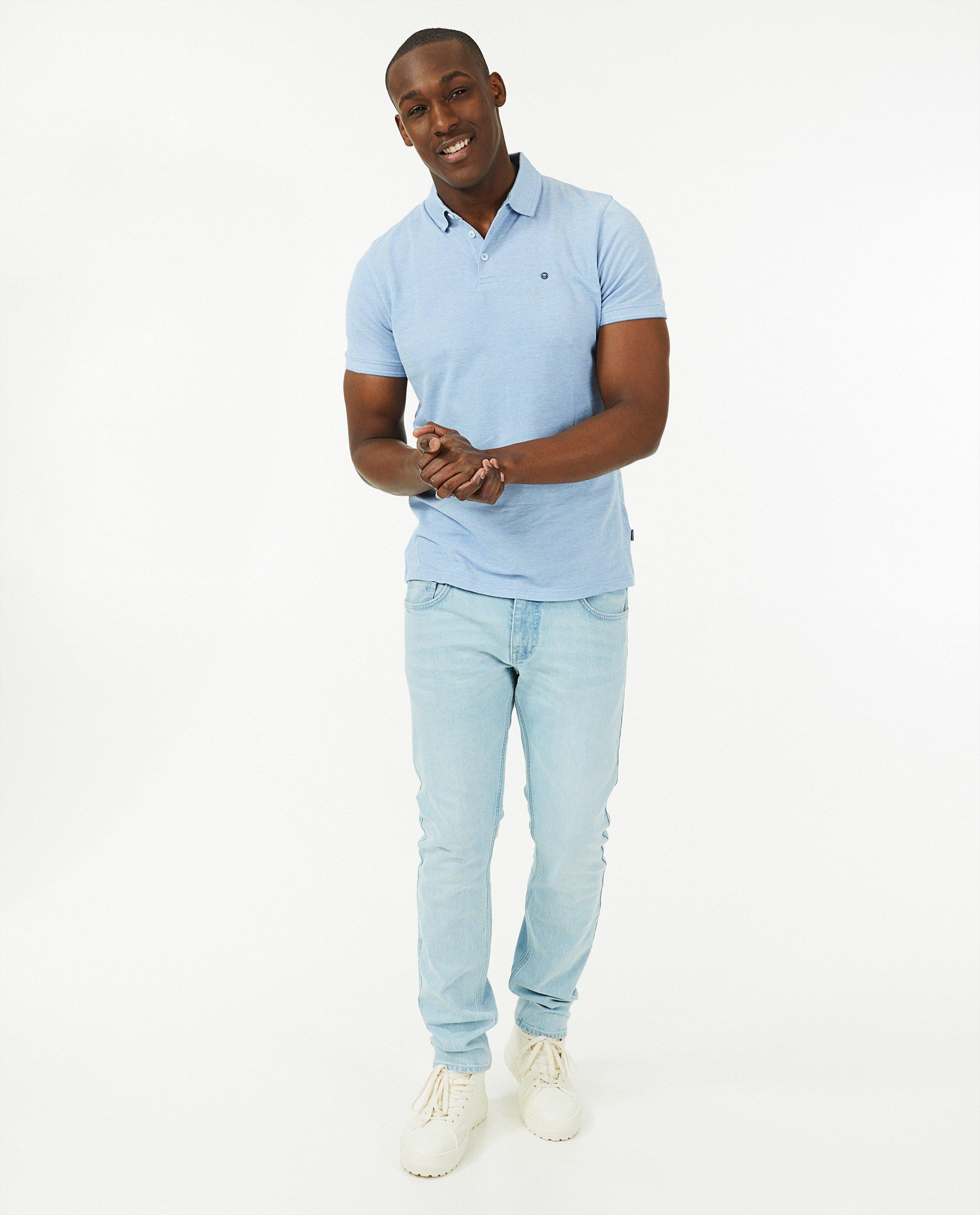Jeans slim bleu clair Smith - null - Quarterback