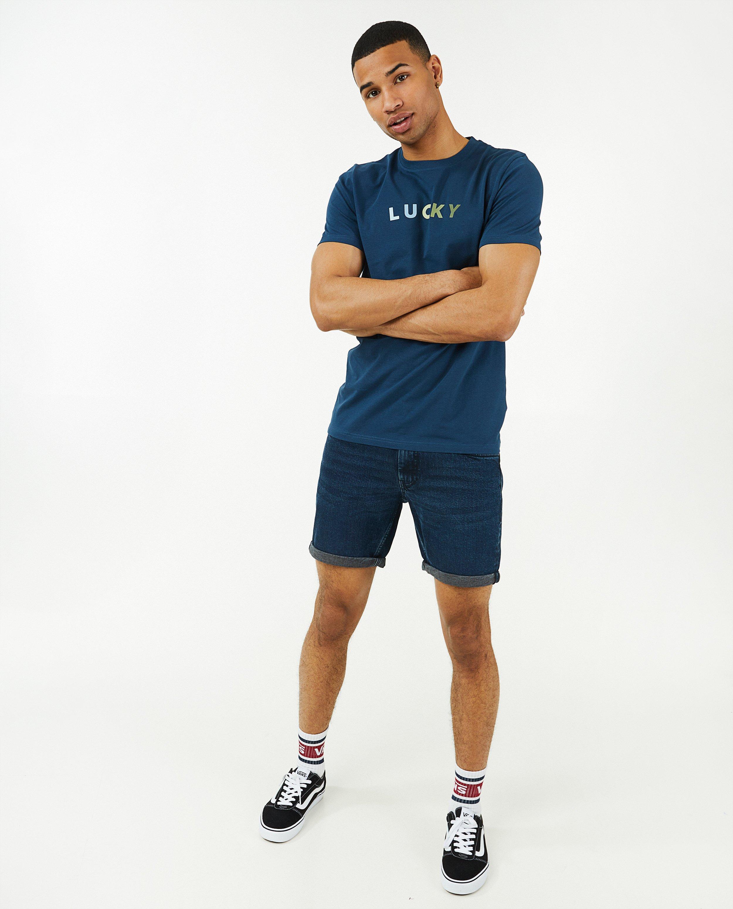 Short en jeans bleu clair Jeff - null - Quarterback