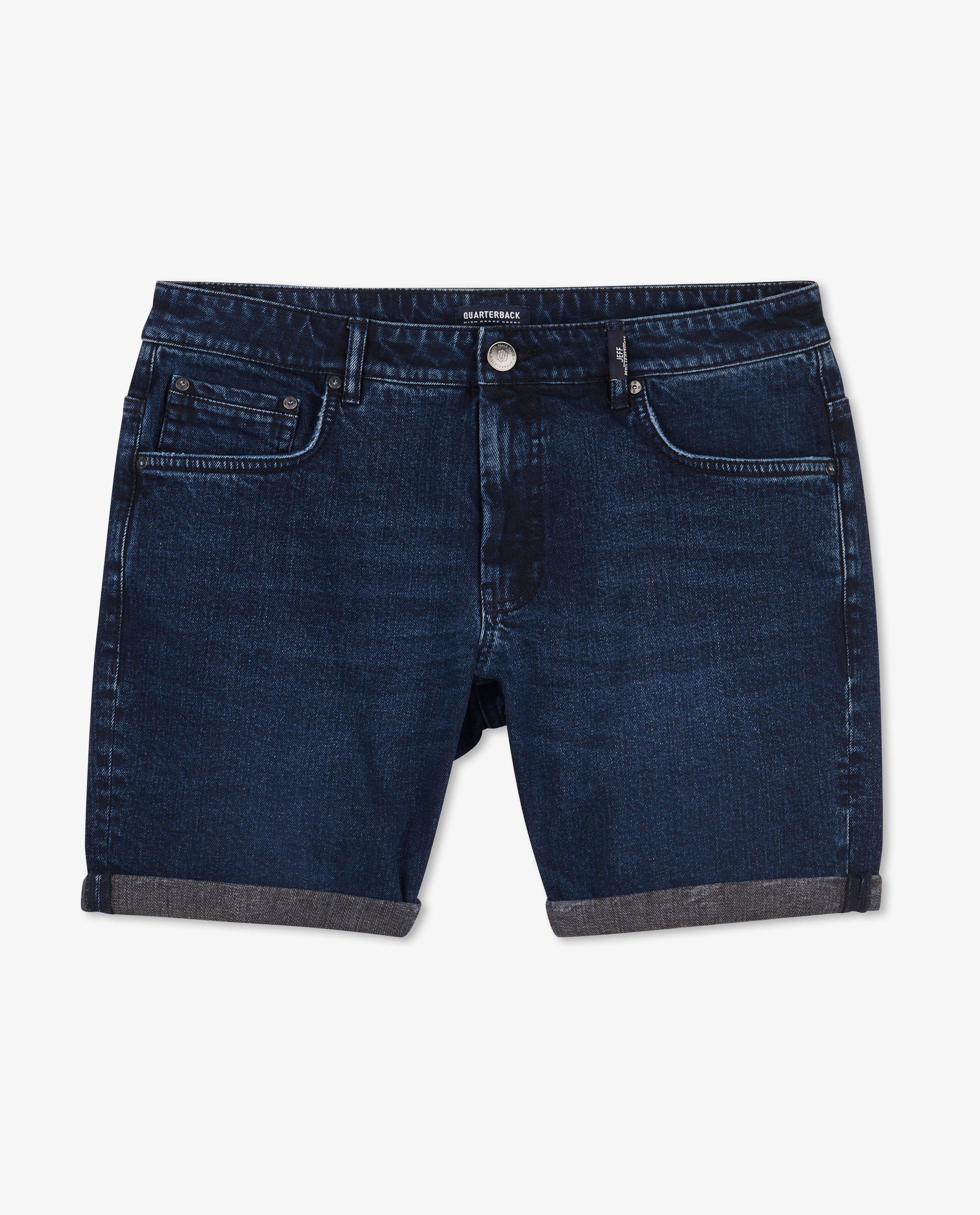 Shorten - Donkerblauwe jeansshort Jeff