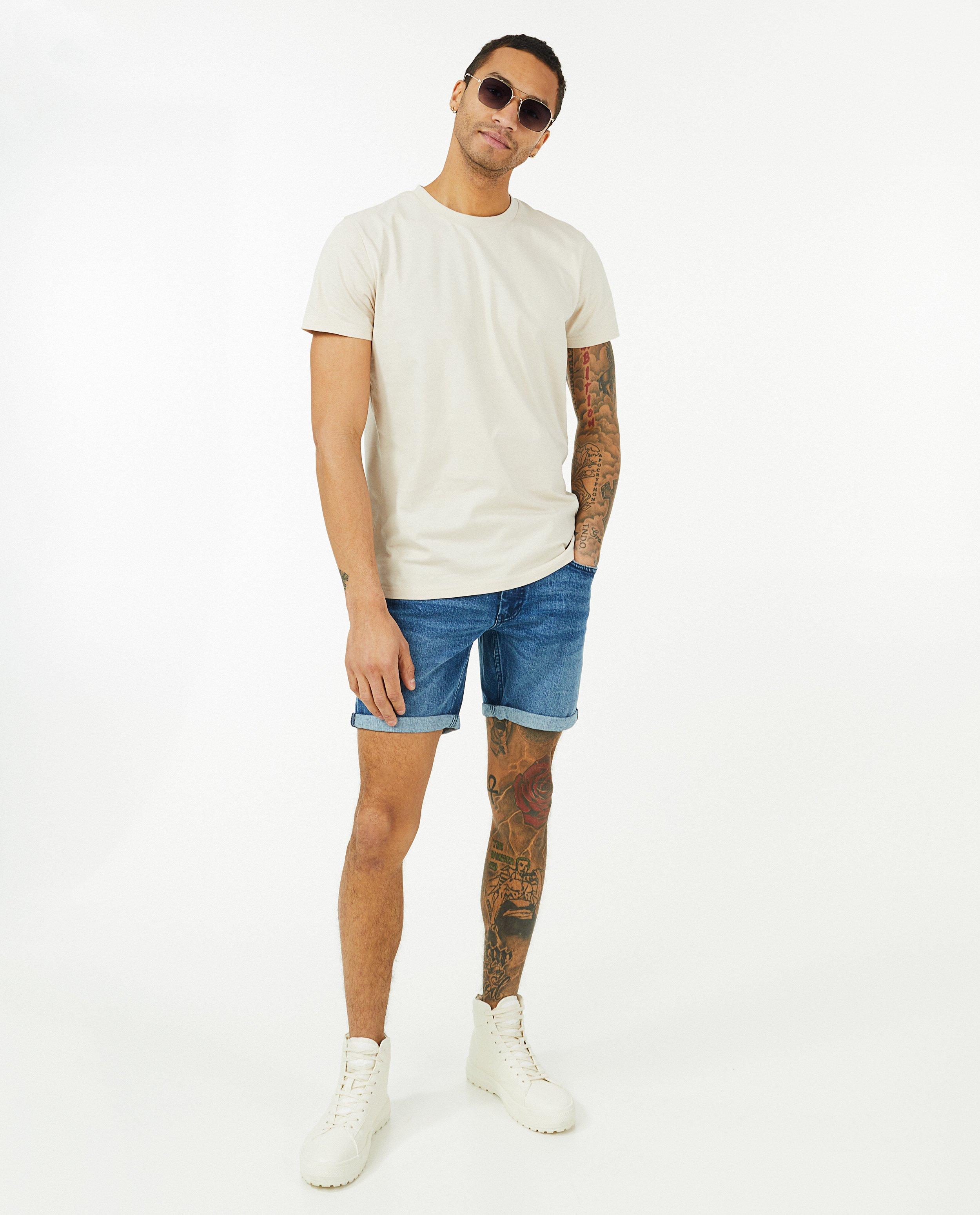 Short en jeans bleu Jeff - null - Quarterback