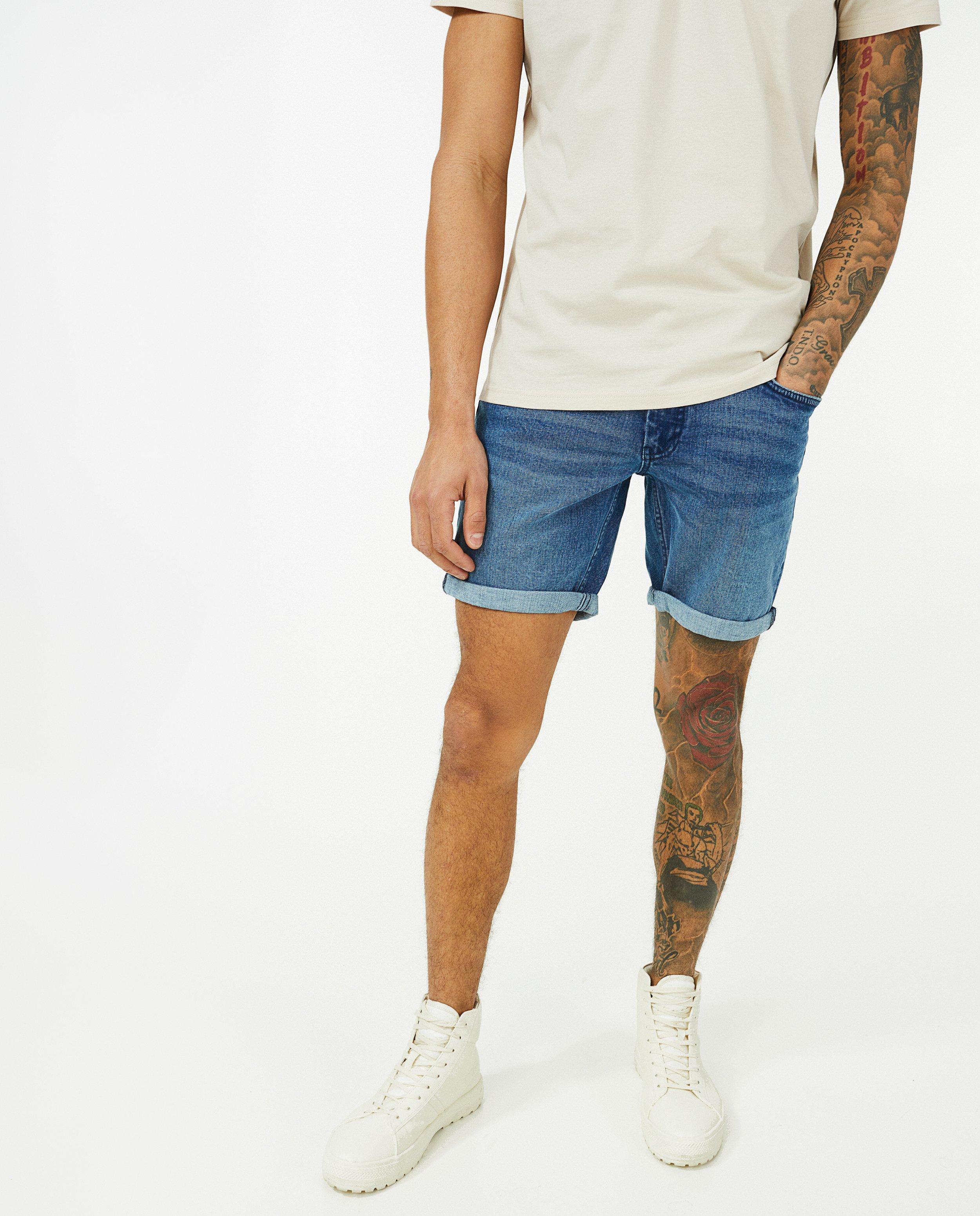 Shorten - Donkerblauwe jeansshort Jeff