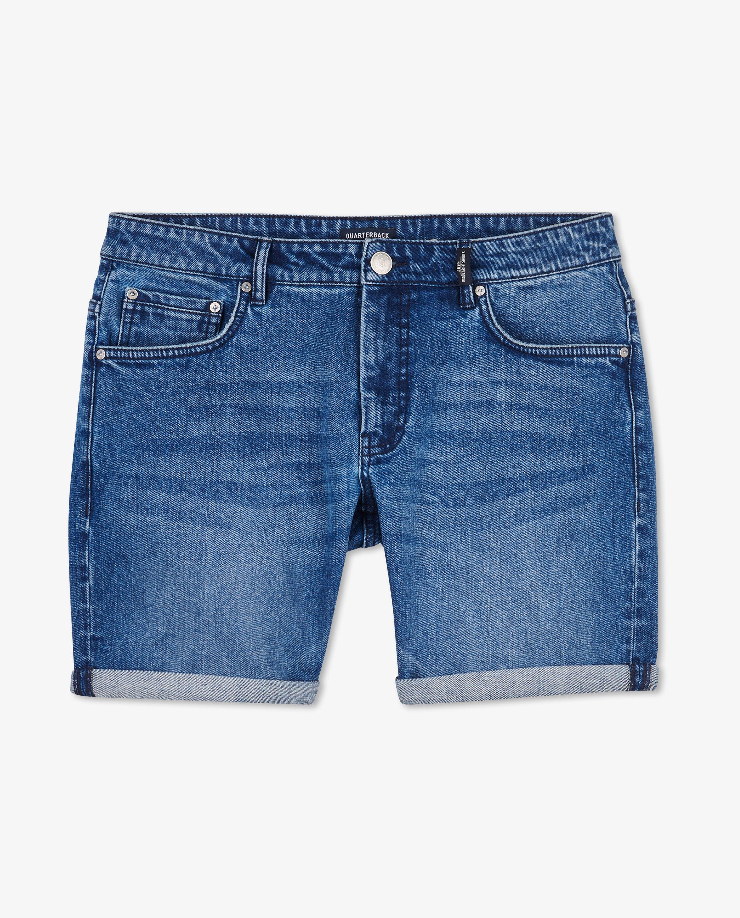 Shorten - Donkerblauwe jeansshort Jeff