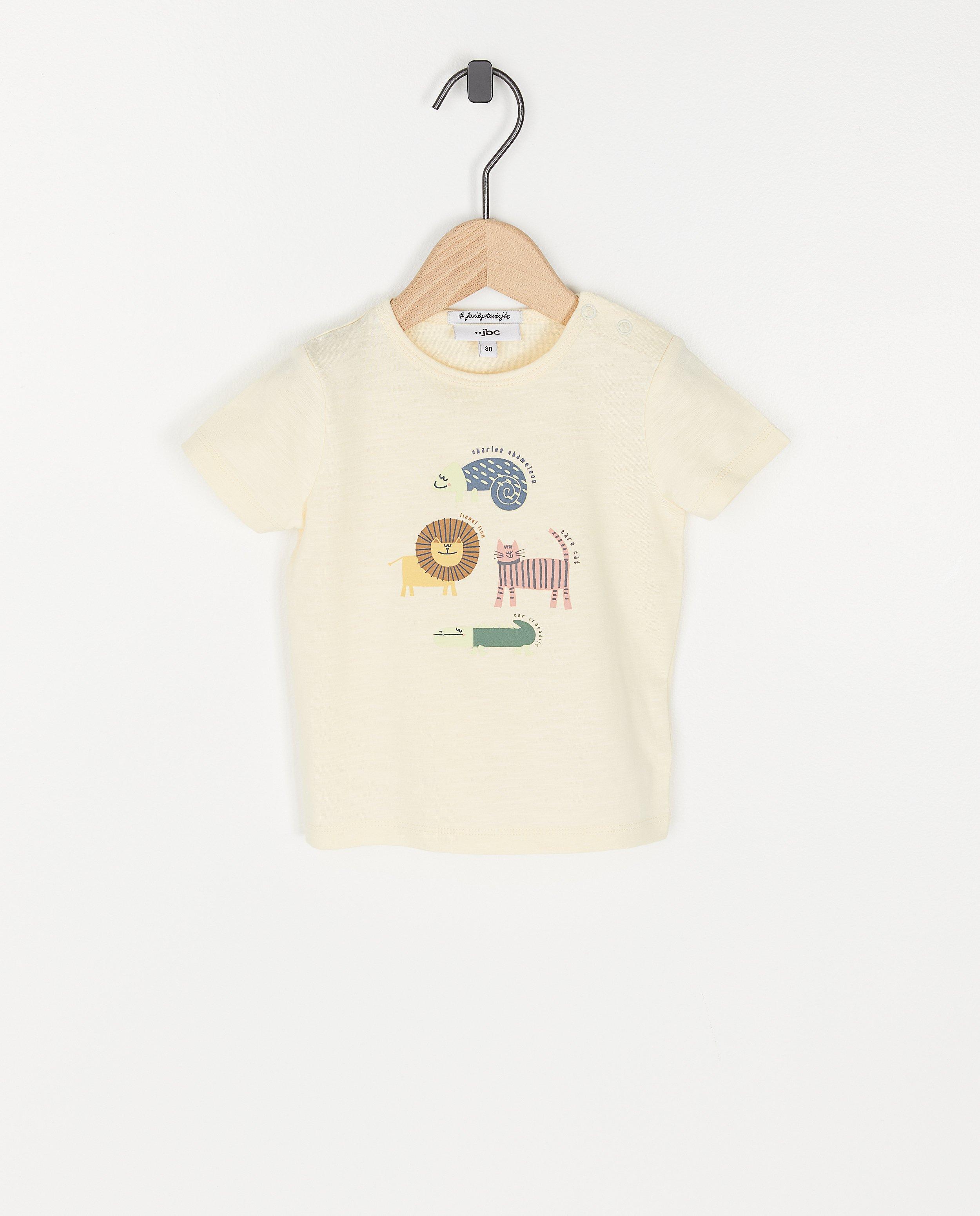 T-shirt écru à imprimé animal - null - Familystories