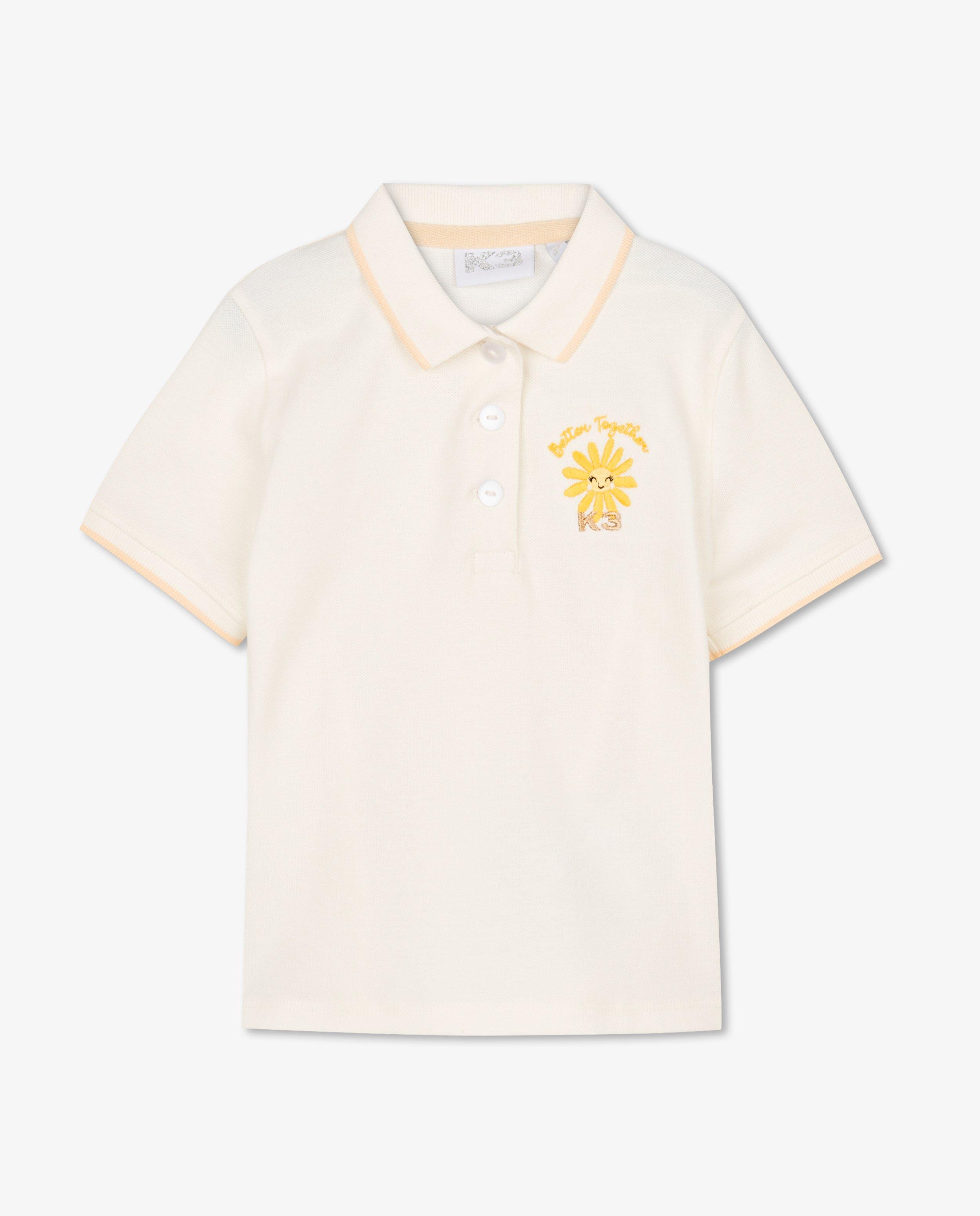 T-shirts - Wit T-shirt met hemdkraag K3