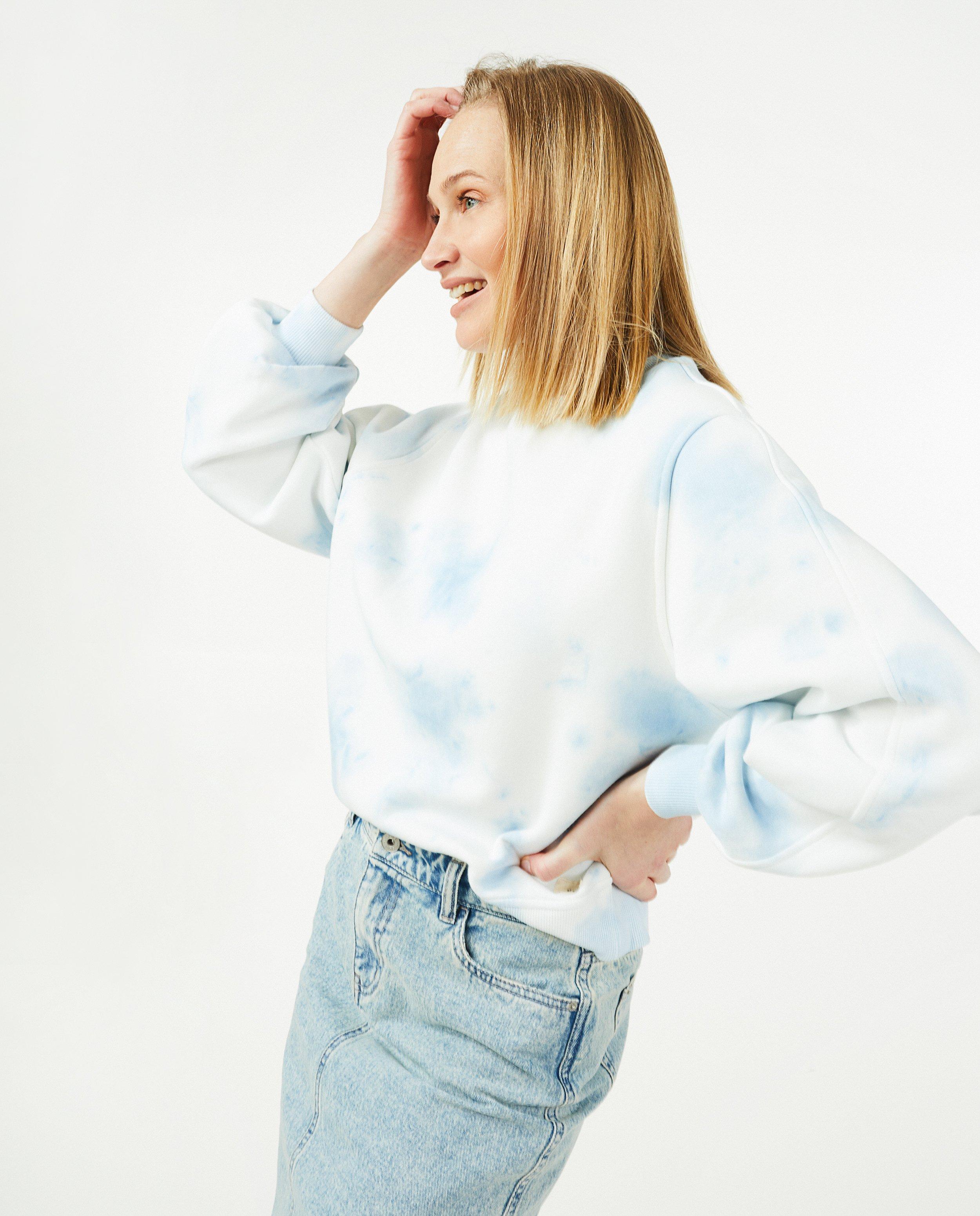 Witte sweater met print hotsell
