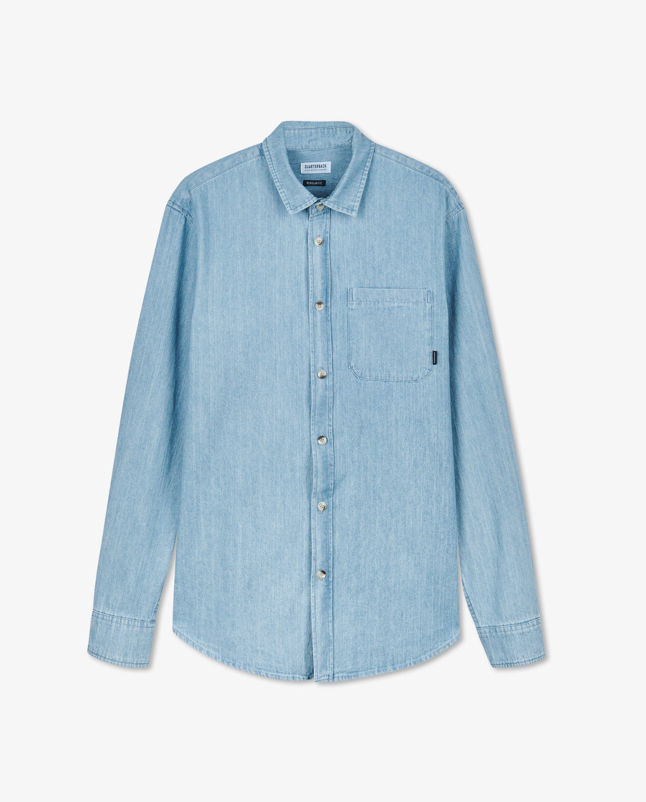 Chemises - Chemise bleue en denim