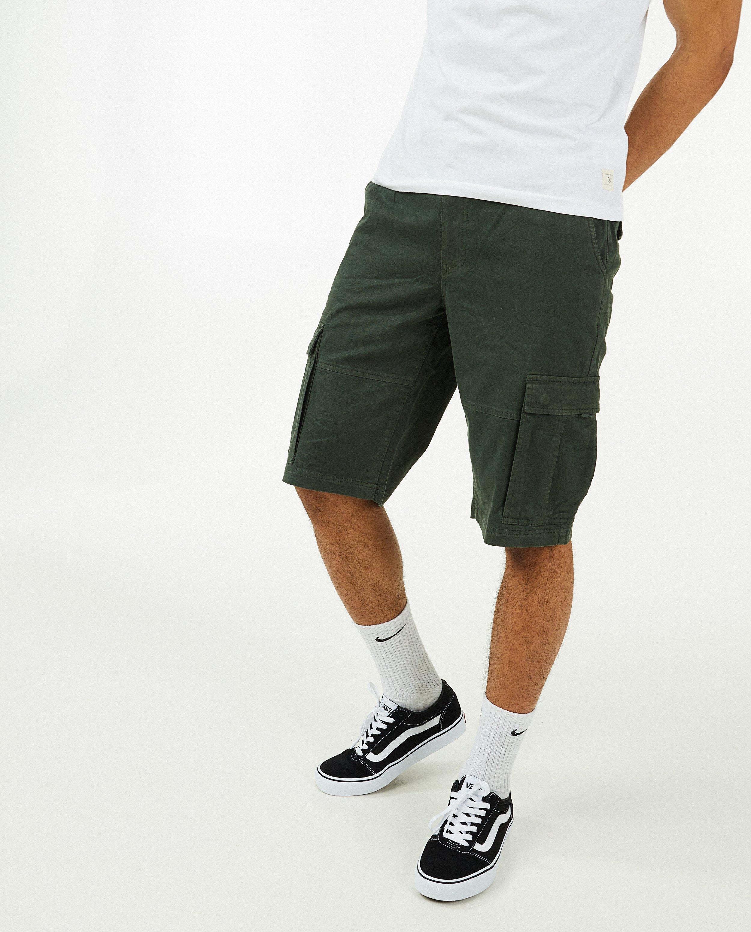 Shorten - Donkergroene cargo short