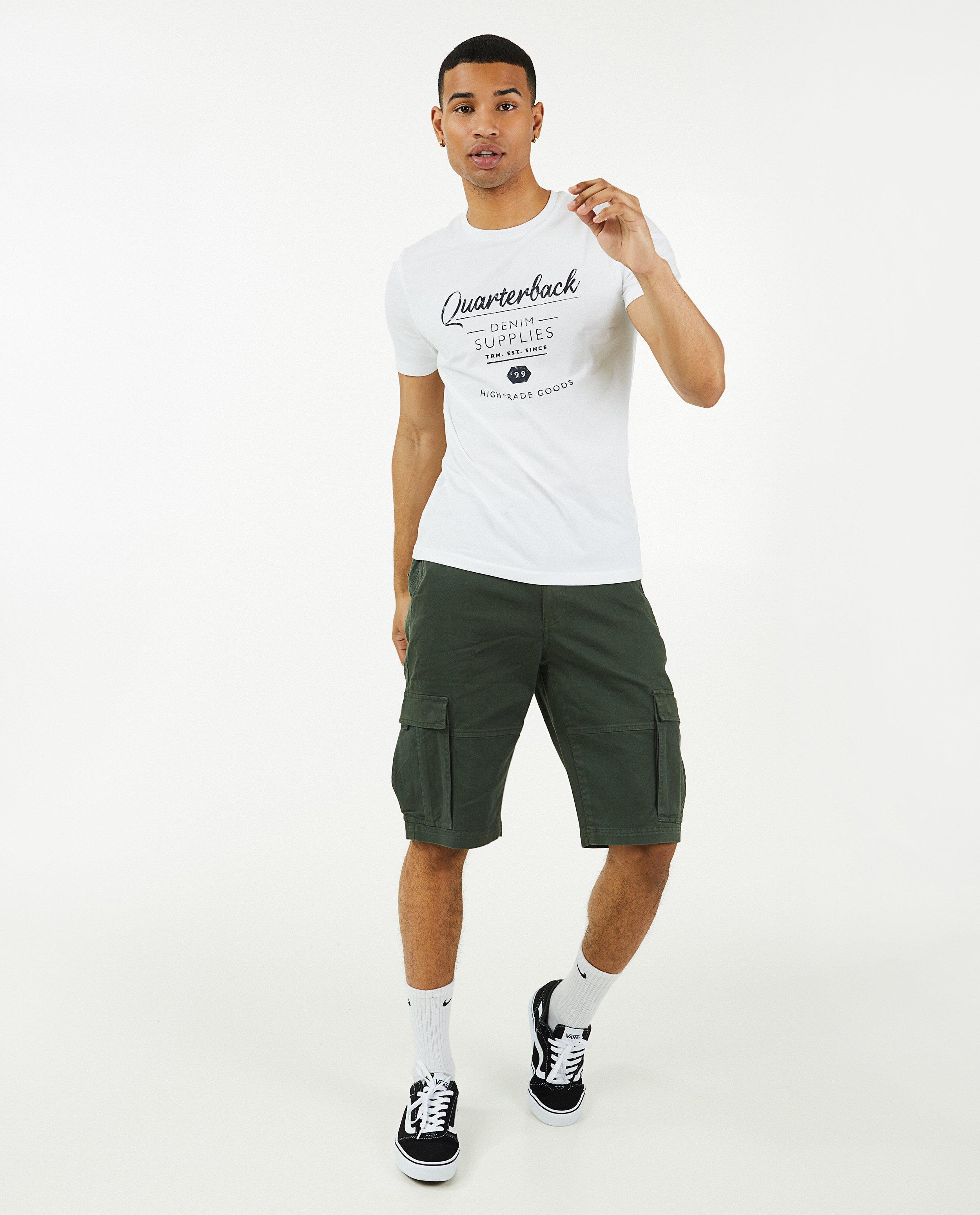 Shorten - Donkergroene cargo short
