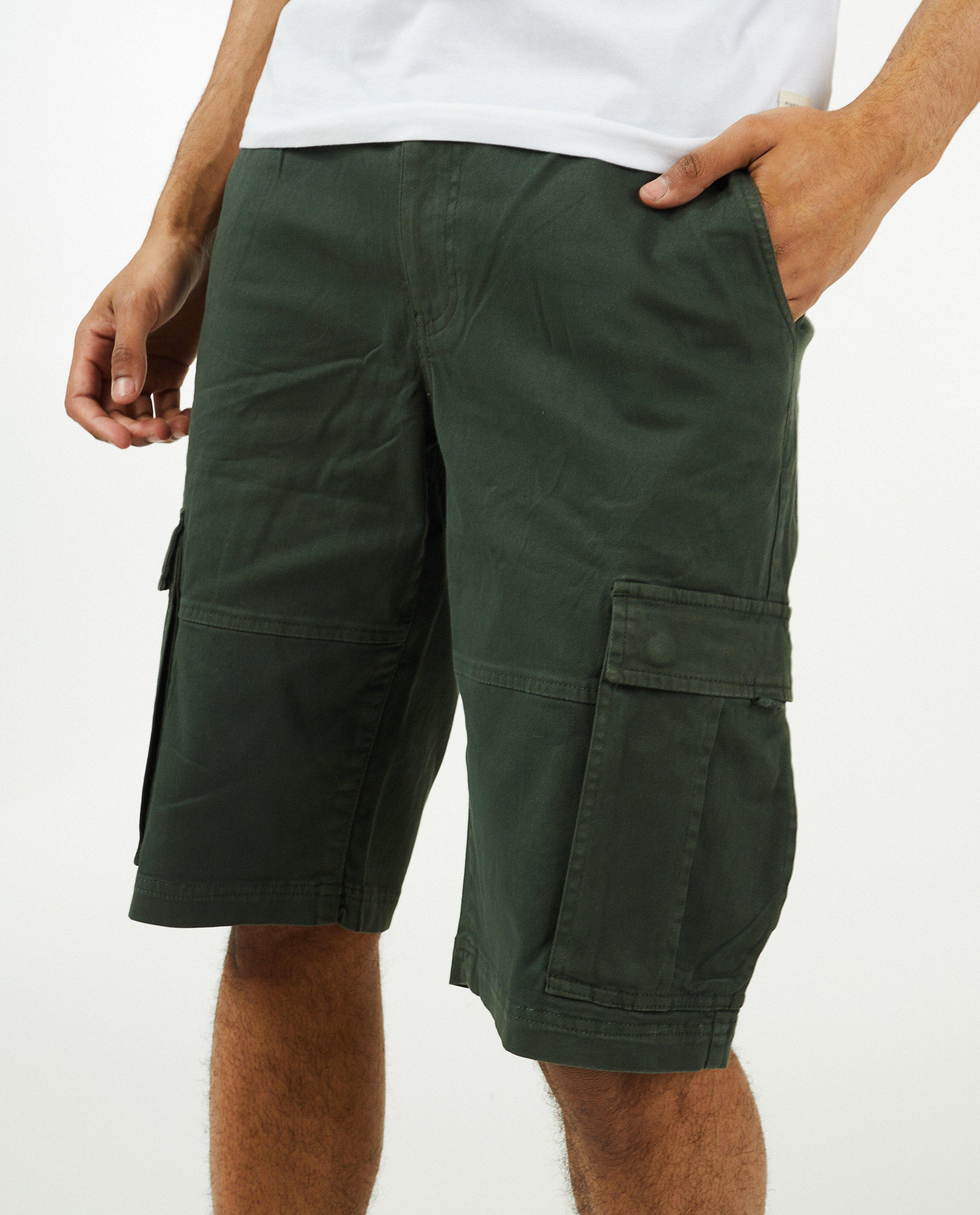 Shorten - Donkergroene cargo short