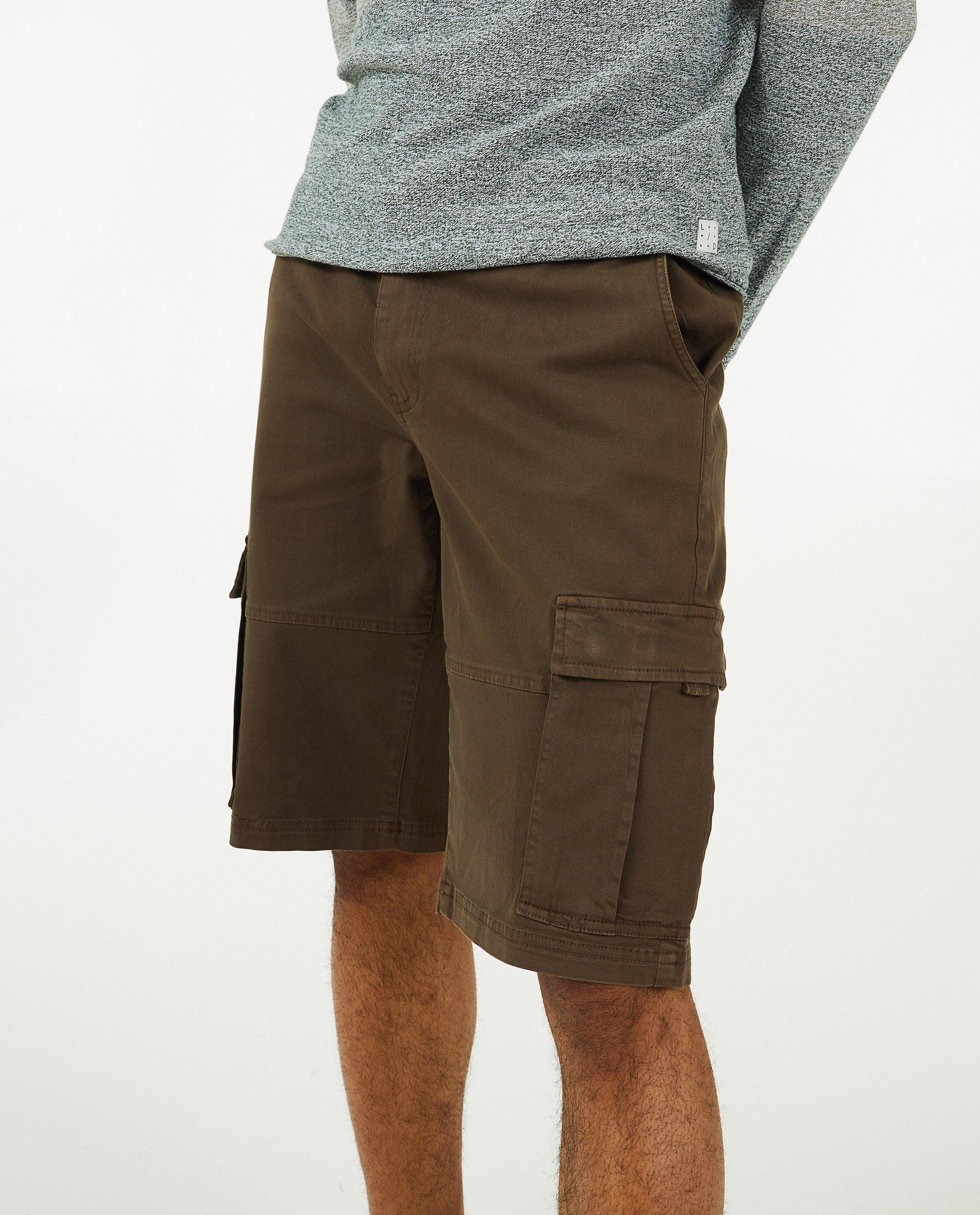 Shorten - Donkergroene cargo short