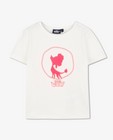 T-shirts - Wit T-shirt met print 100% Wolf