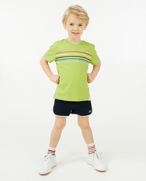 Groen T-shirt met strepen Baptiste, 2-7 jaar - null - Baptiste