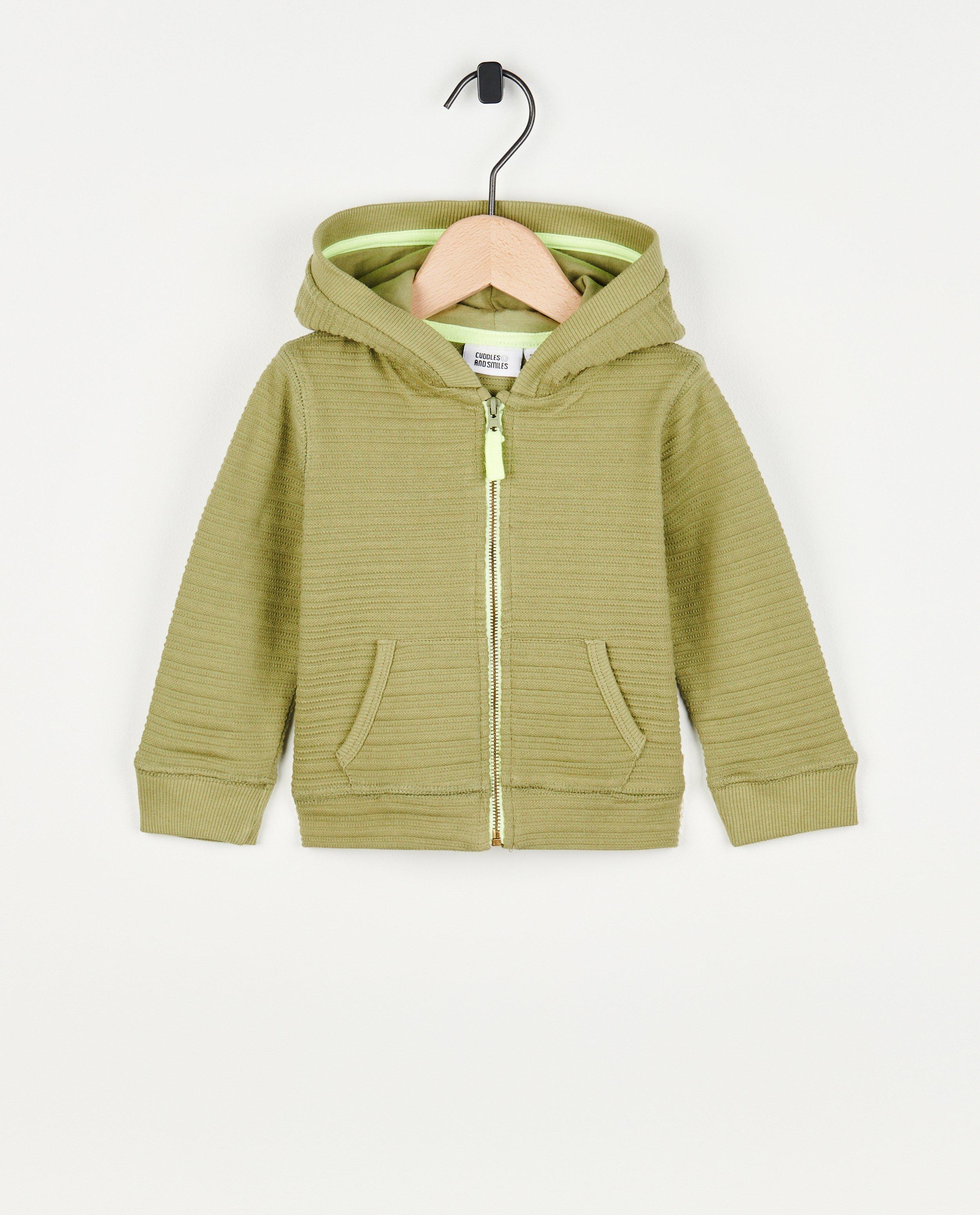 Gilet molletonné avec fermeture à glissière en coton bio - null - Cuddles and Smiles