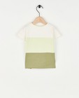 T-shirts - Wit T-shirtje met color block