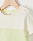 T-shirts - Wit T-shirtje met color block