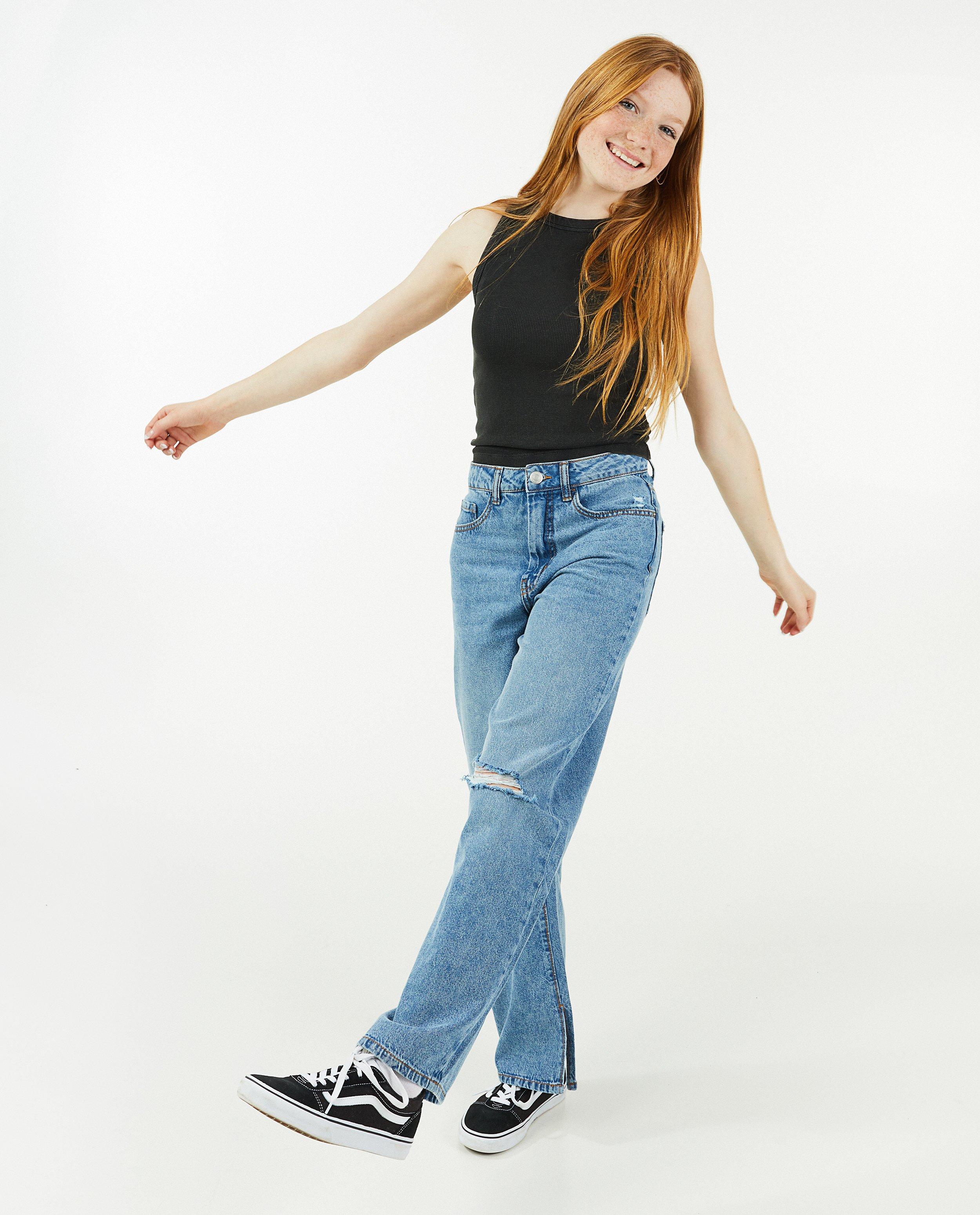 Jeans à pattes d’éléphant bleu Marley - null - Groggy