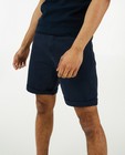 Shorts - Short bleu foncé avec une fermeture par bouton