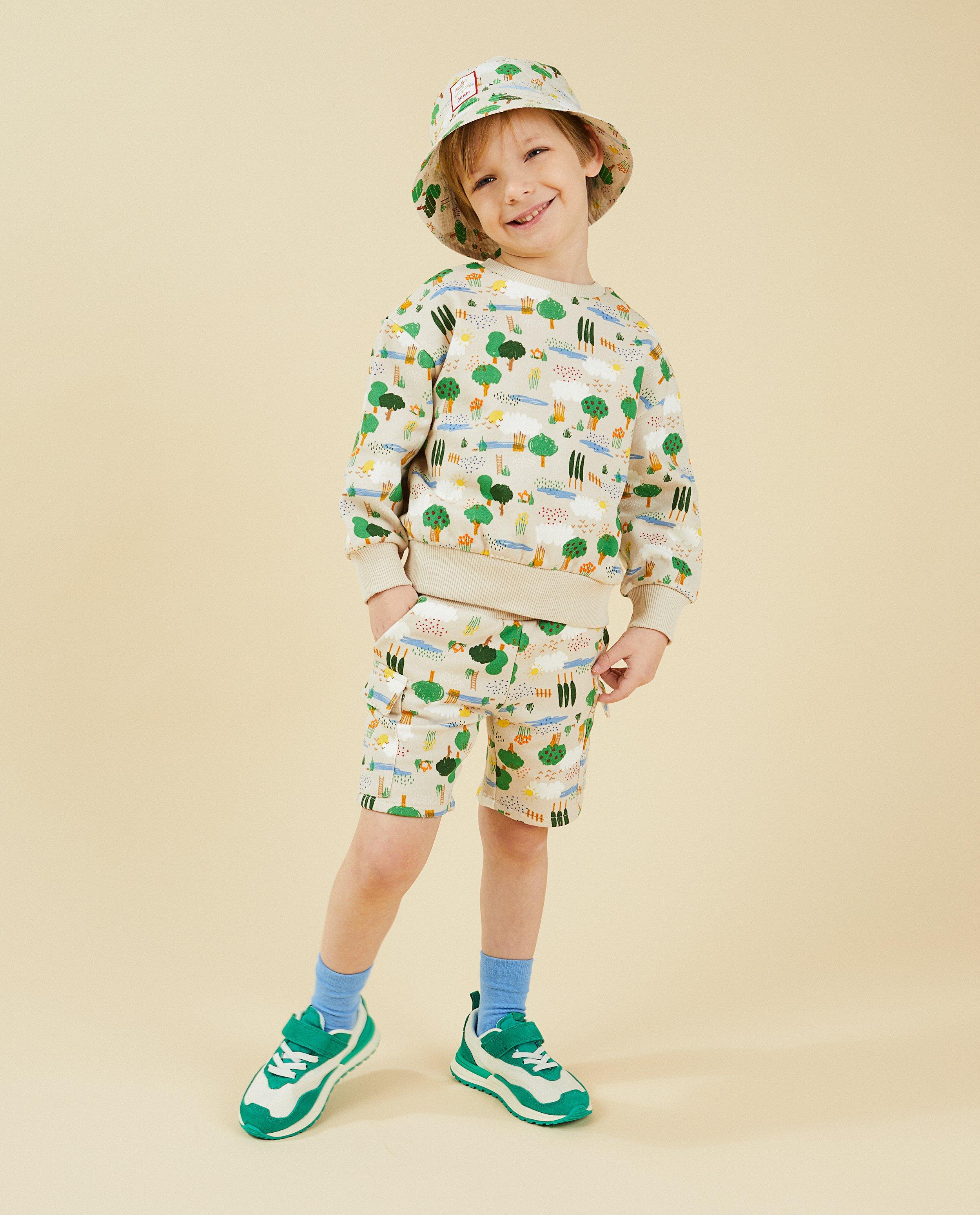 Witte short met print fred + ginger - null - Fred + Ginger