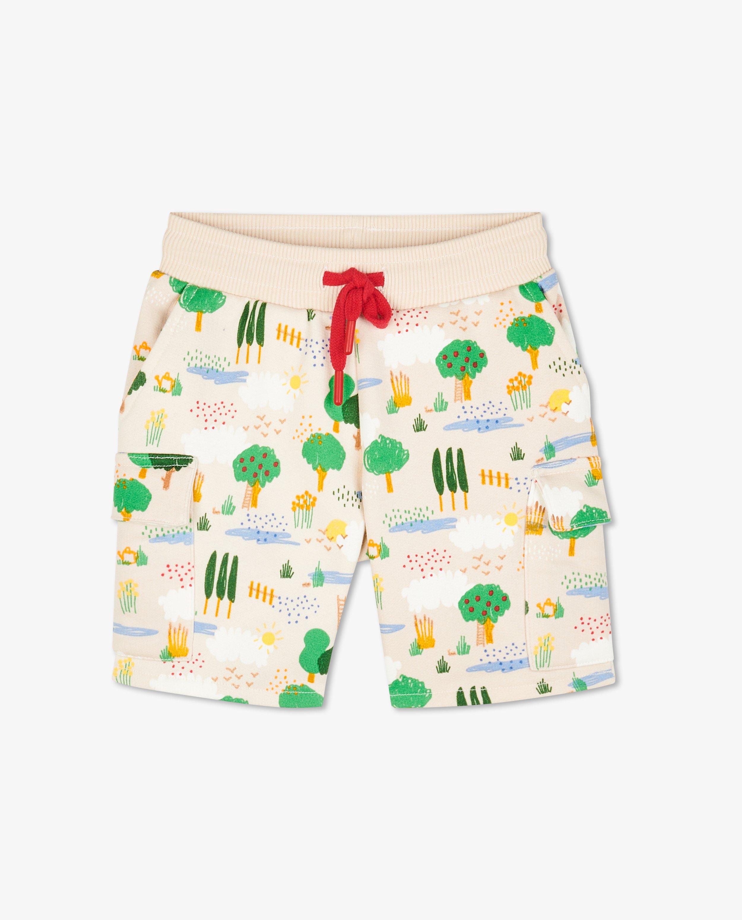 Shorten - Witte short met print fred + ginger