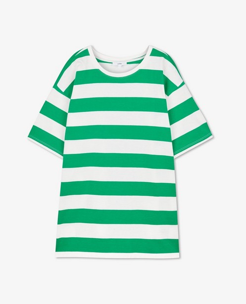 T-shirts - Groen T-shirt met strepen Sora