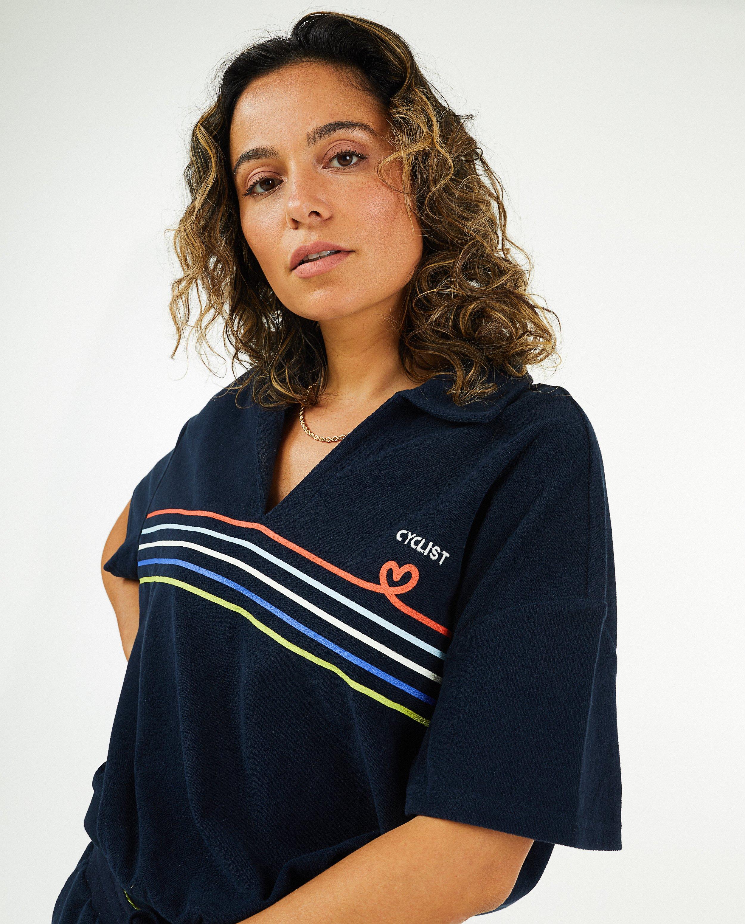 Polos - T-shirt bleu foncé Baptiste