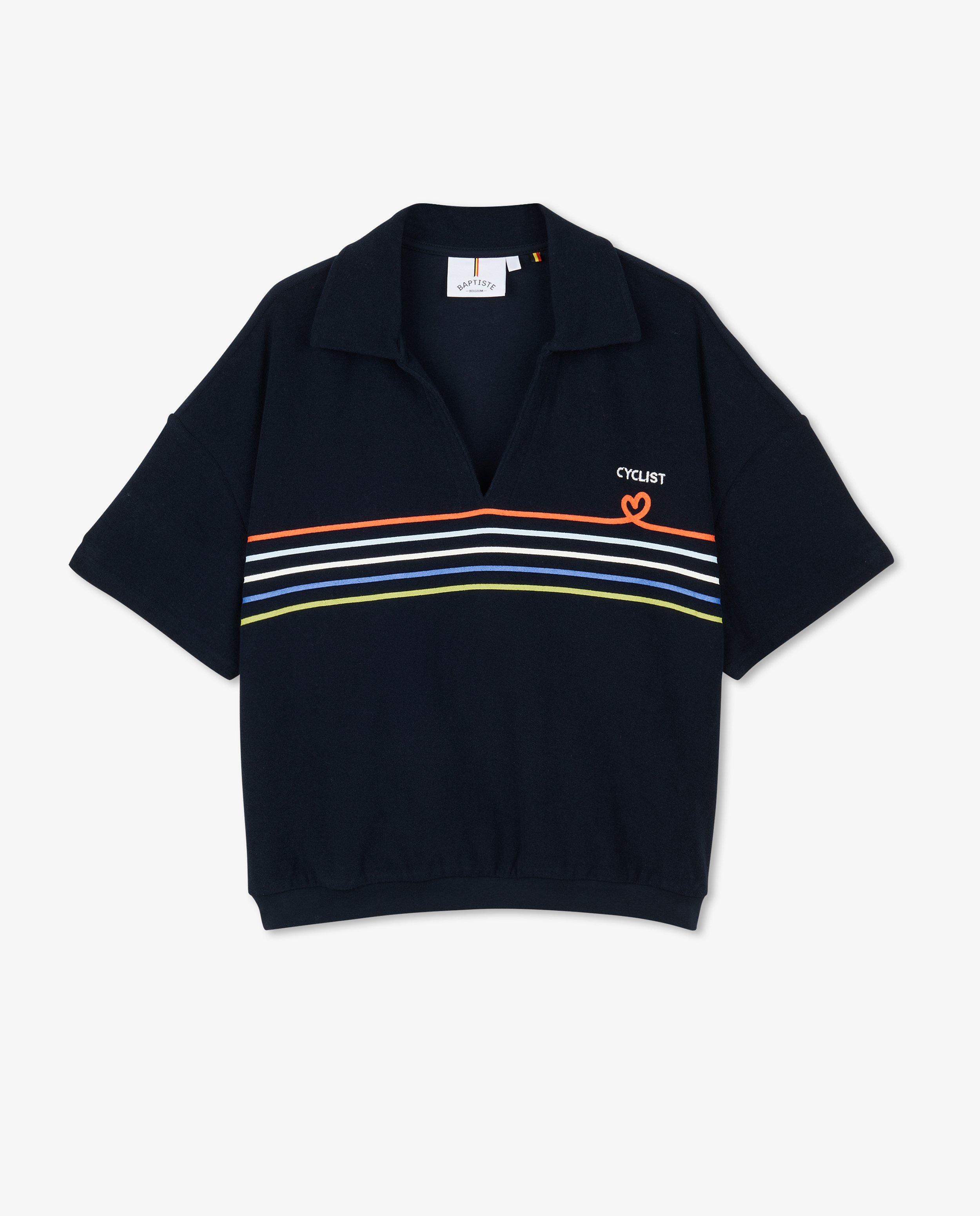 Polos - T-shirt bleu foncé Baptiste