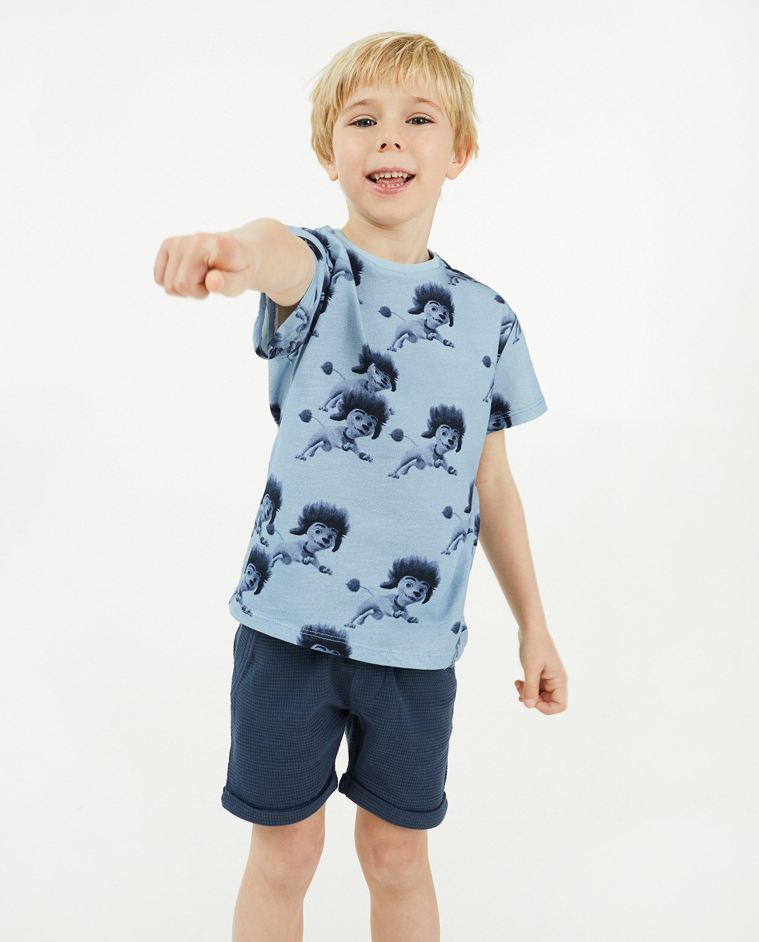 T-shirts - Blauw T-shirt 100% Wolf