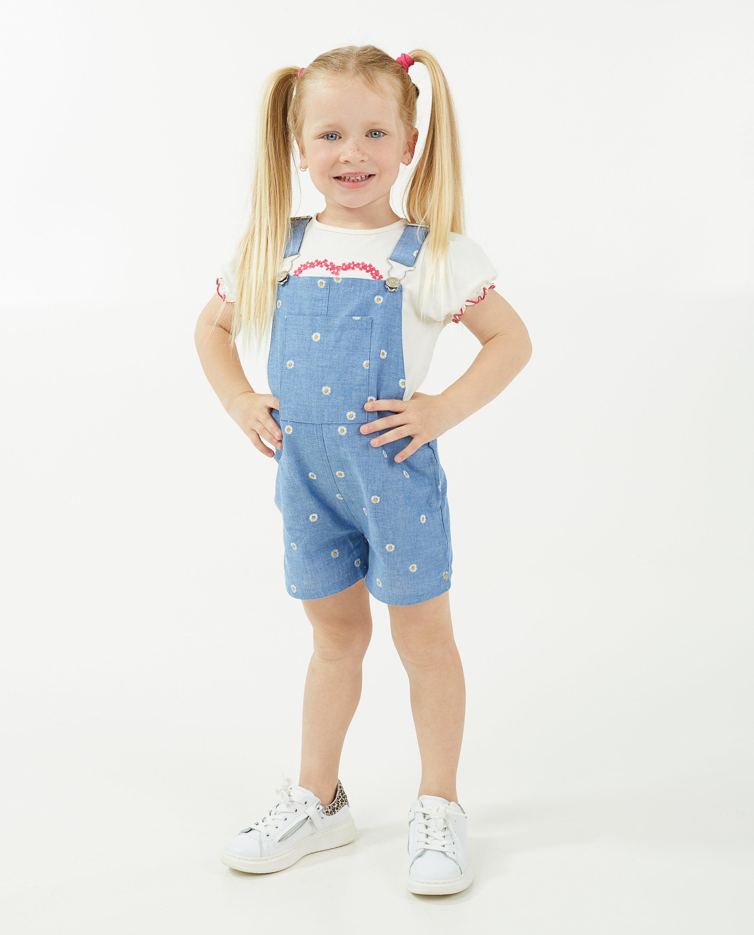 Jumpsuit - Blauwe salopette met print K3