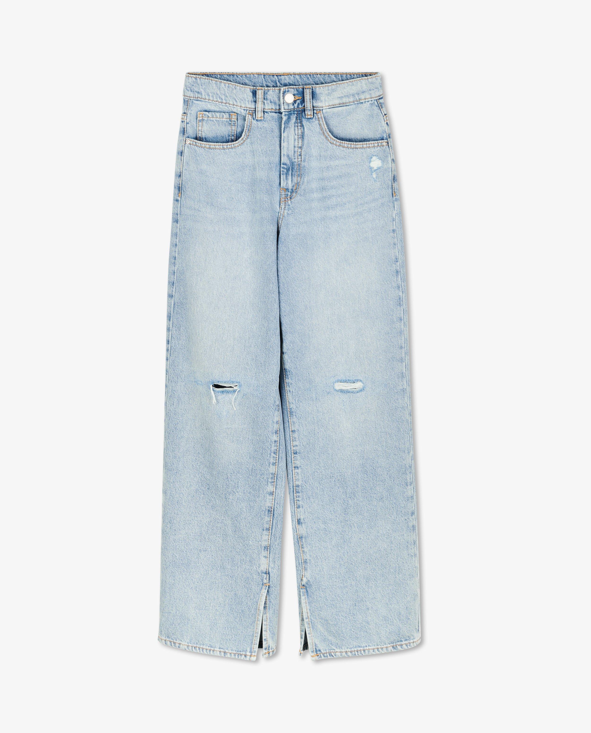 Jeans - Flared jeans met destroyed accenten