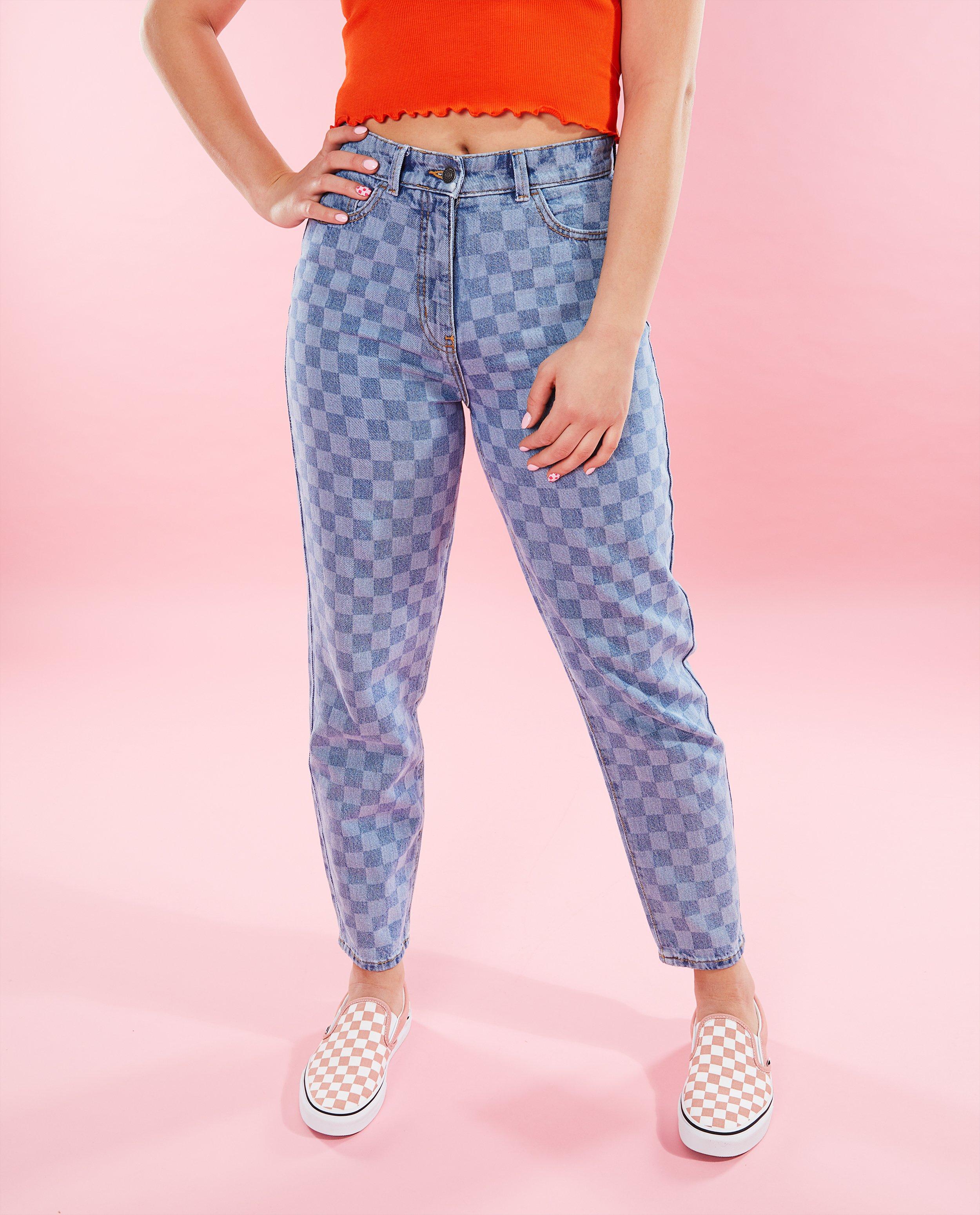 Jeans - Blauwe mom jeans Maude