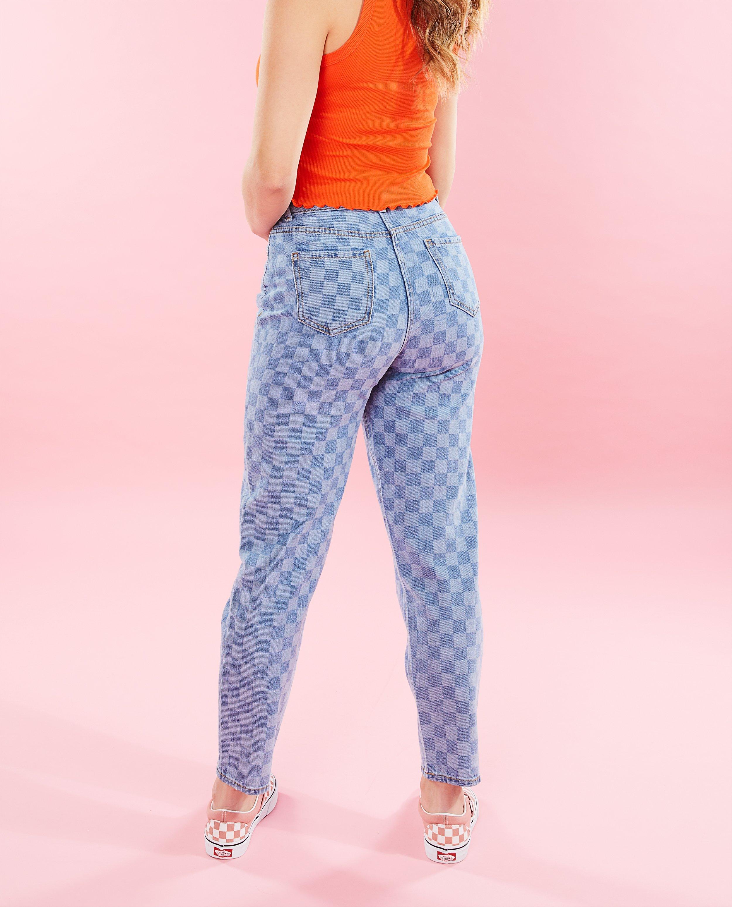 Jeans - Blauwe mom jeans Maude