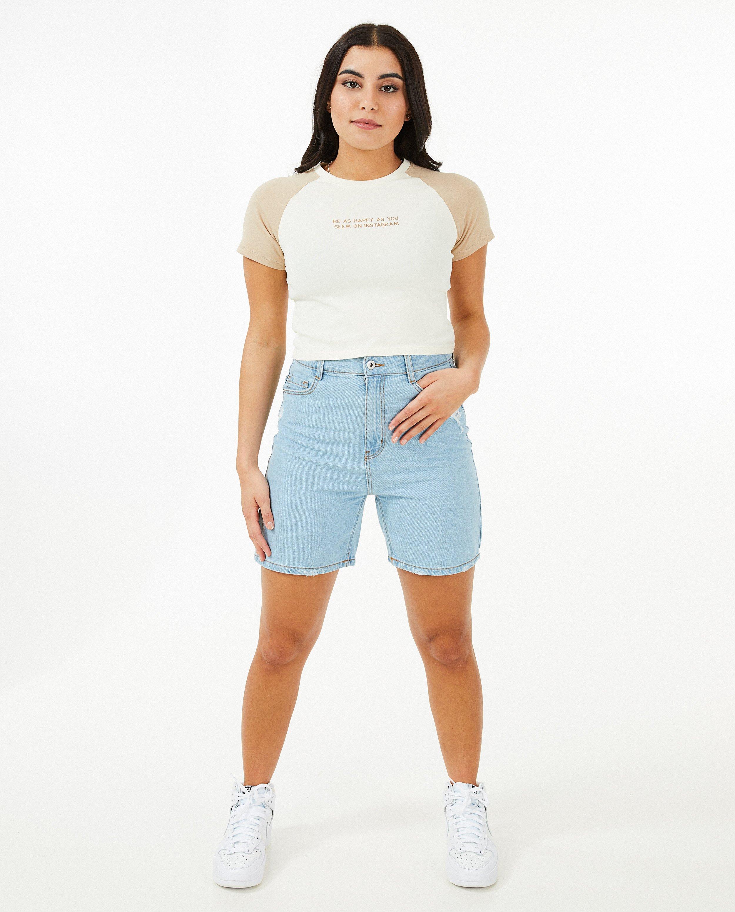 Short en jeans destroyed Nour & Fatma - null - Nour en Fatma
