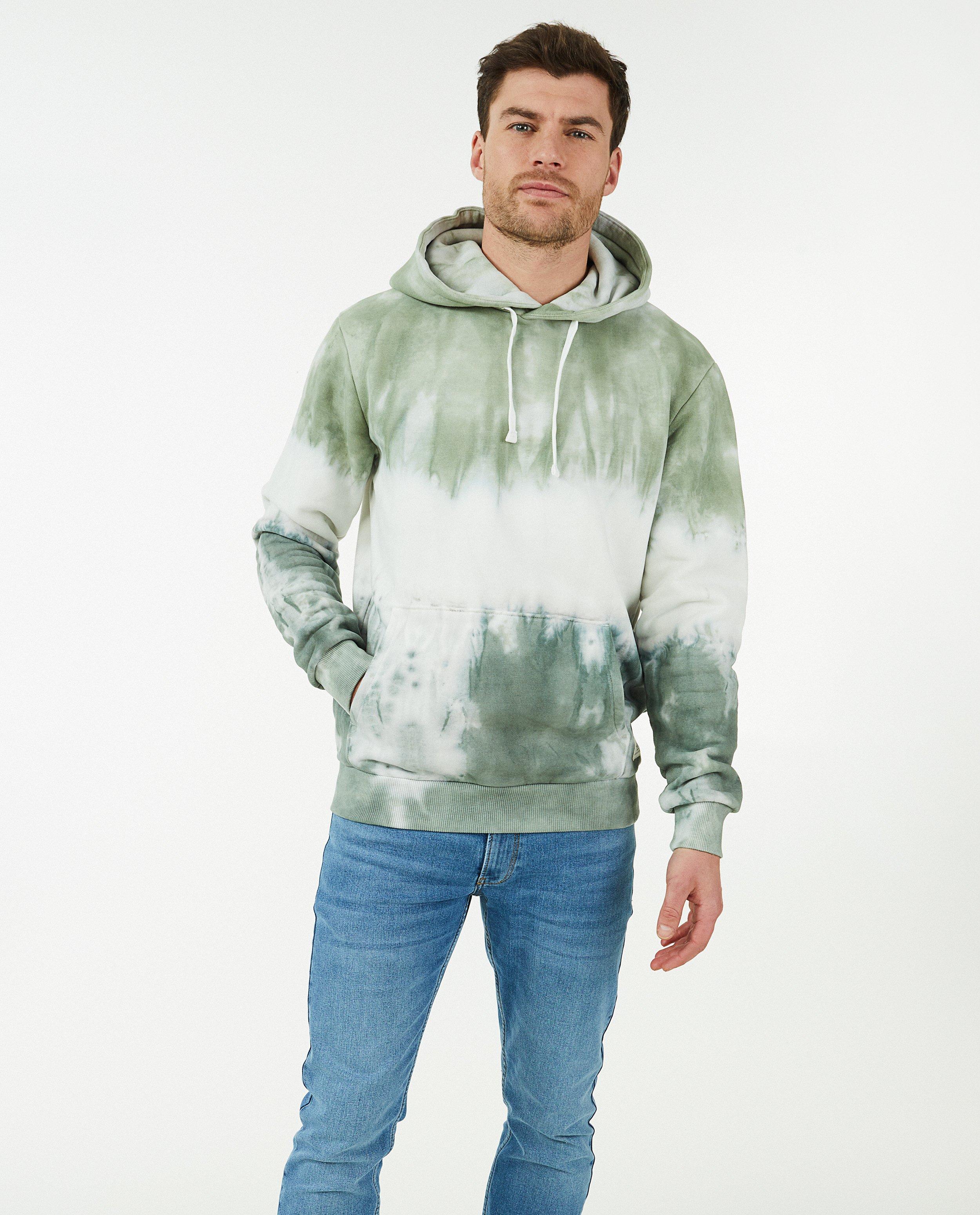 Sweat gris-vert à tie dye I AM - null - I AM