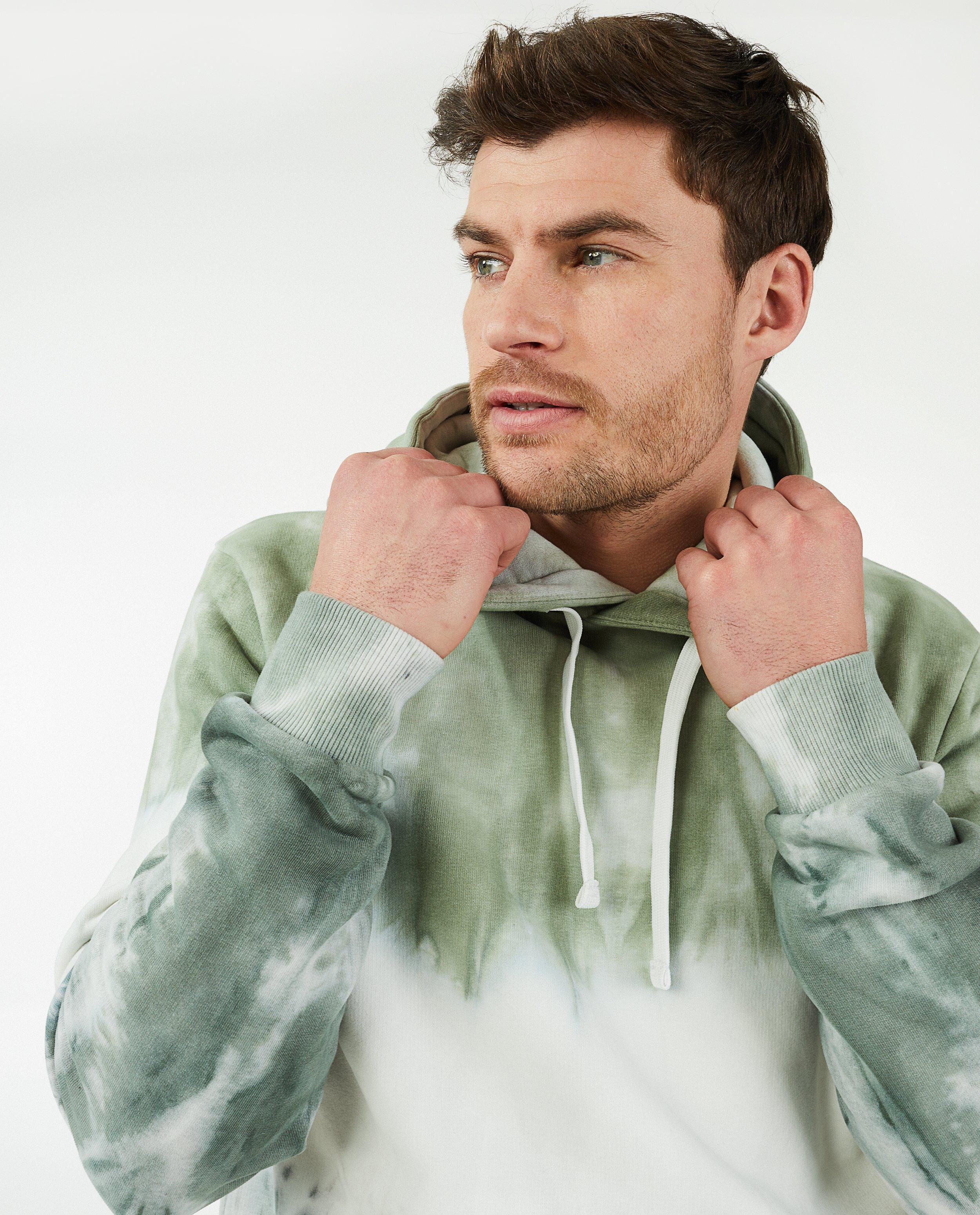 Sweats - Sweat gris-vert à tie dye I AM
