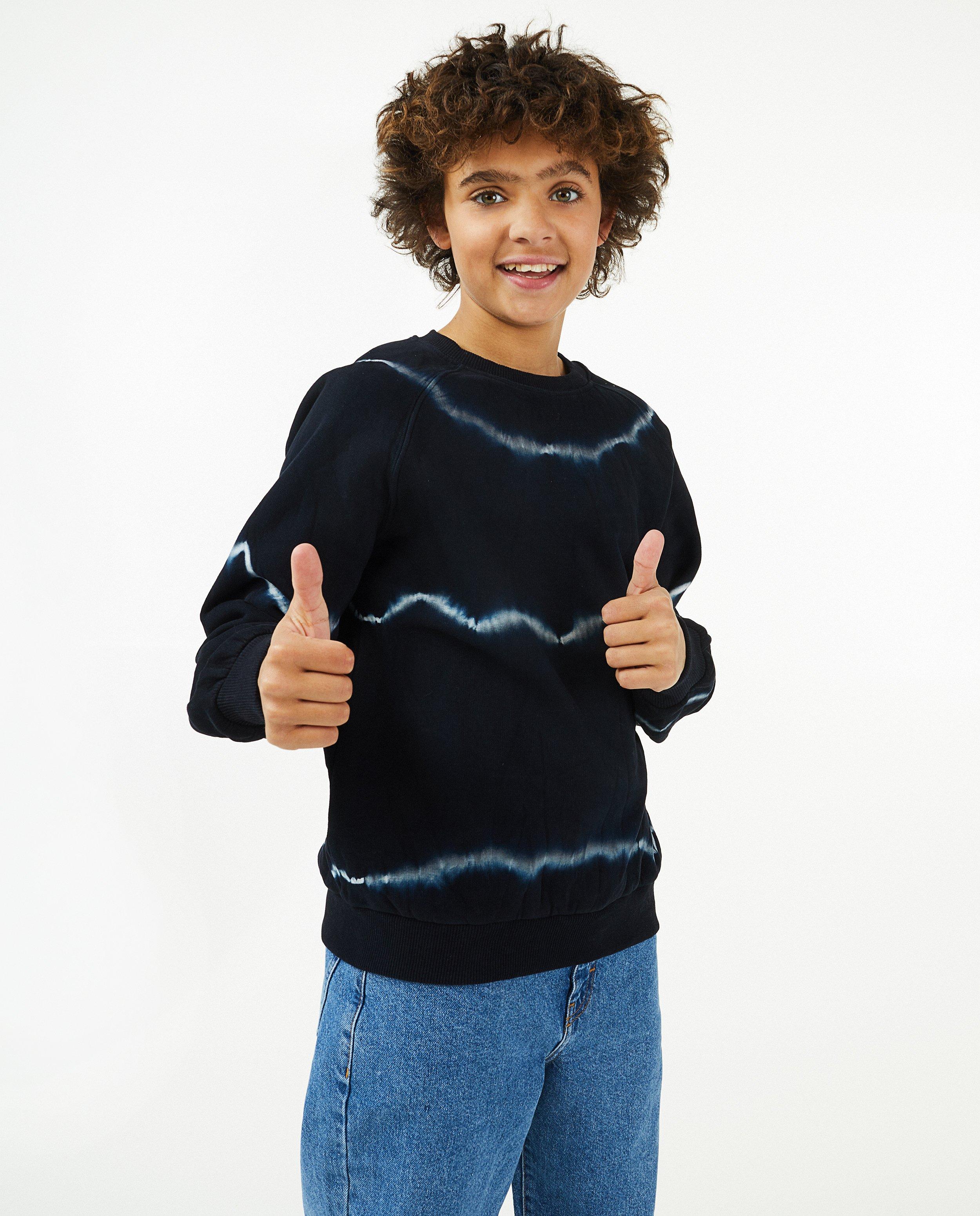 Sweats - Sweat bleu à tie dye I AM