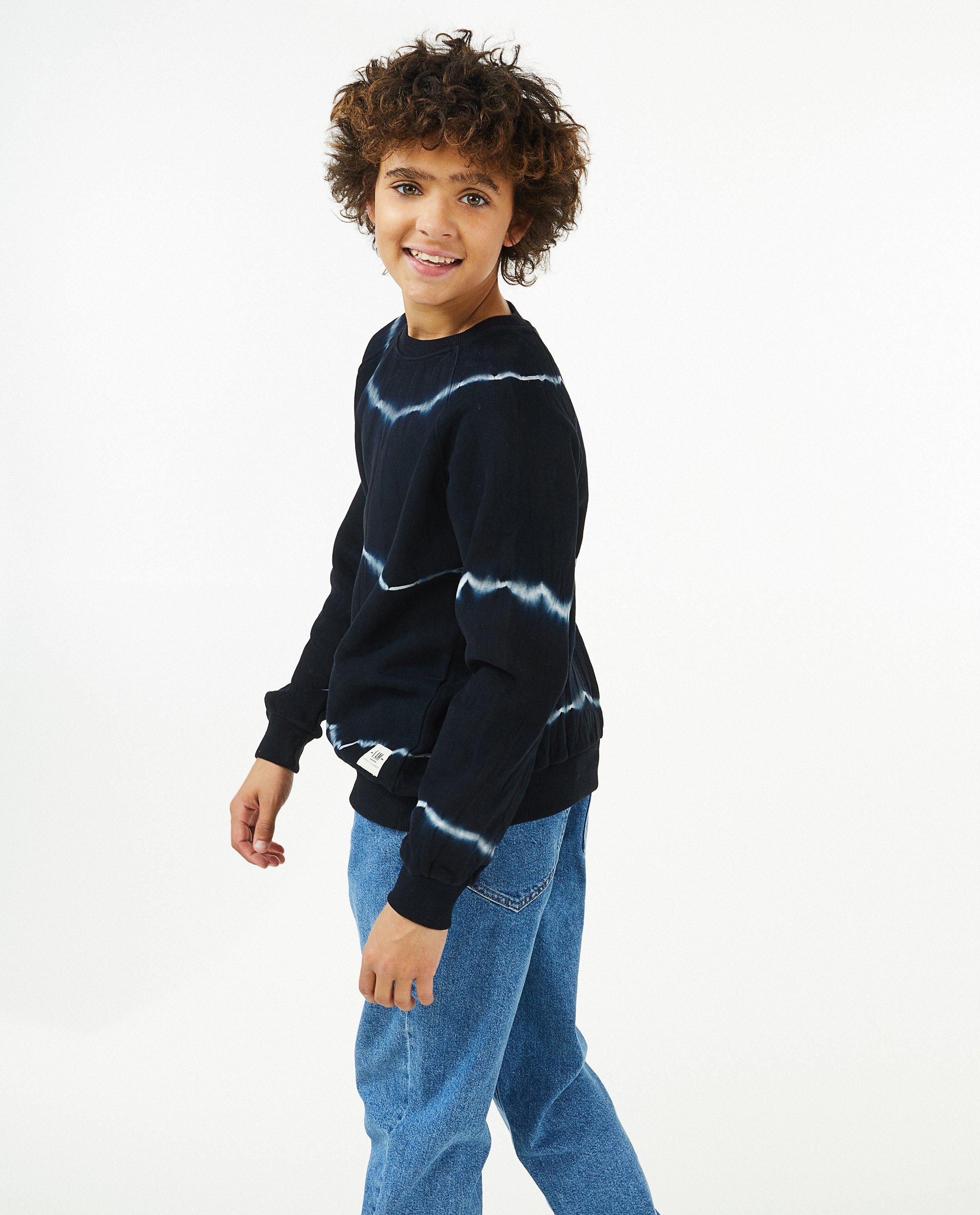 Sweats - Sweat bleu à tie dye I AM