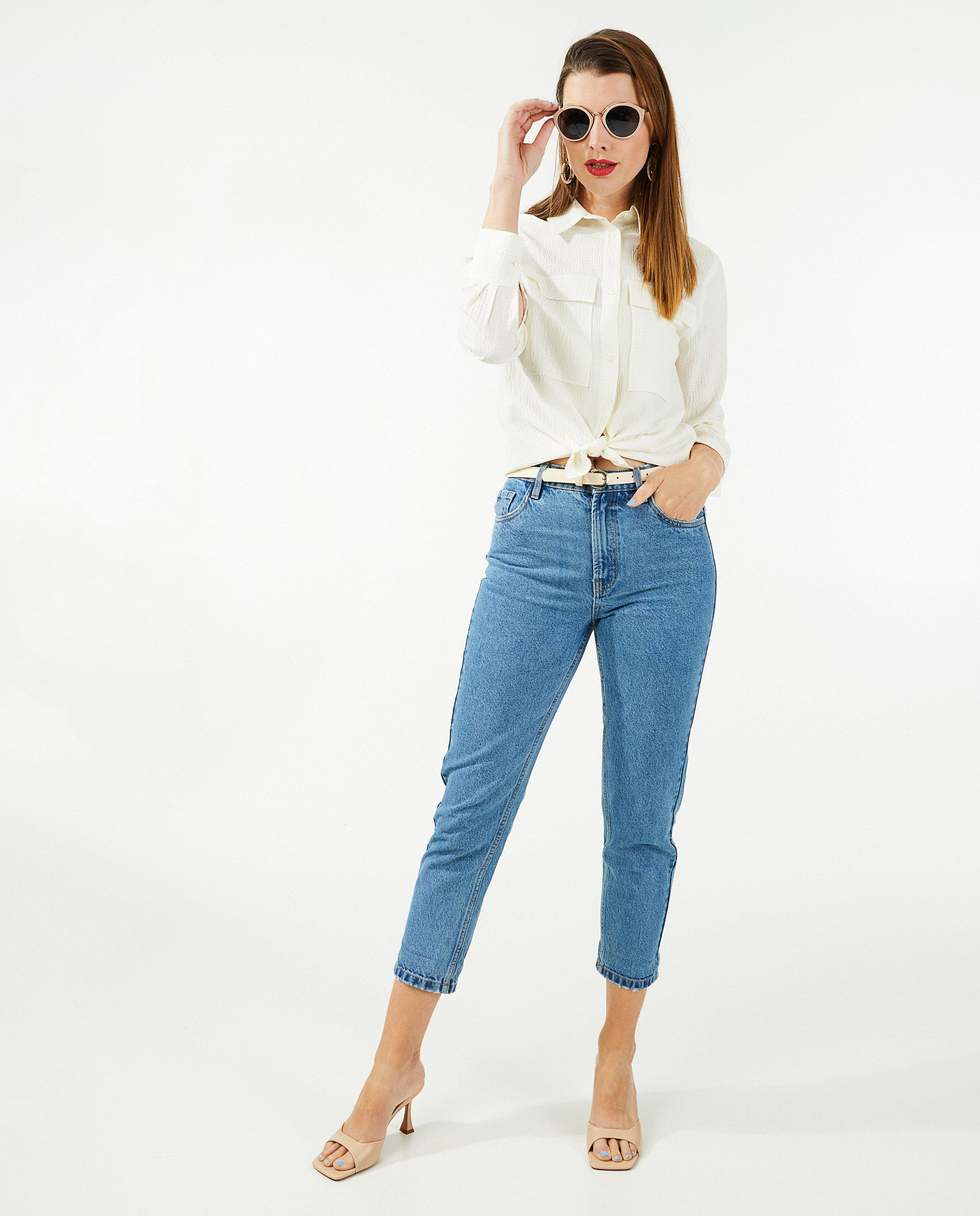 Jeans - Jeans mom bleu clair OVS