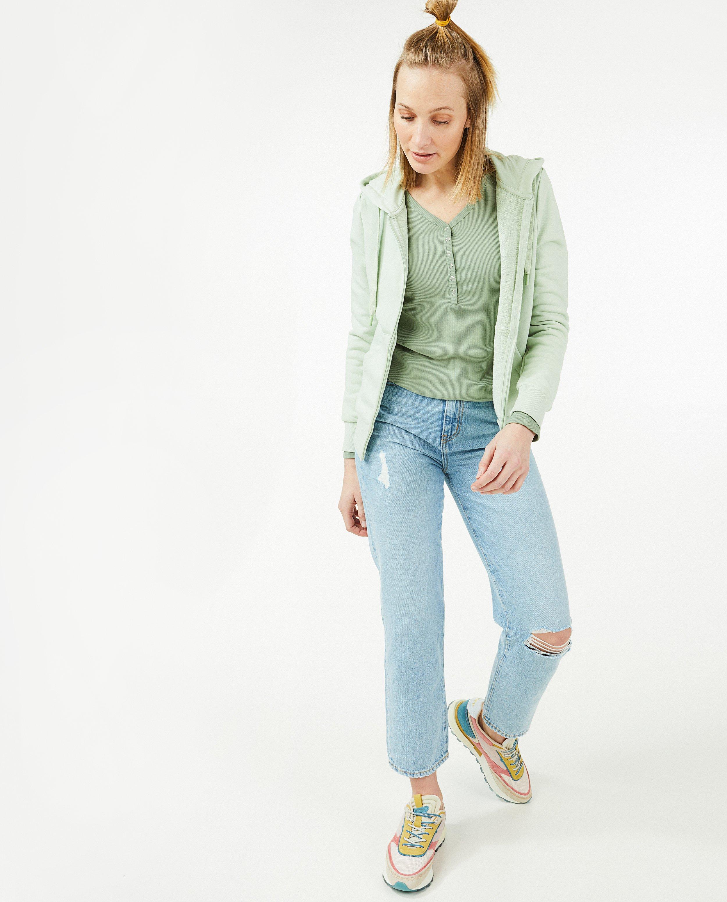 Sweats - Gilet molletonné vert pâle OVS