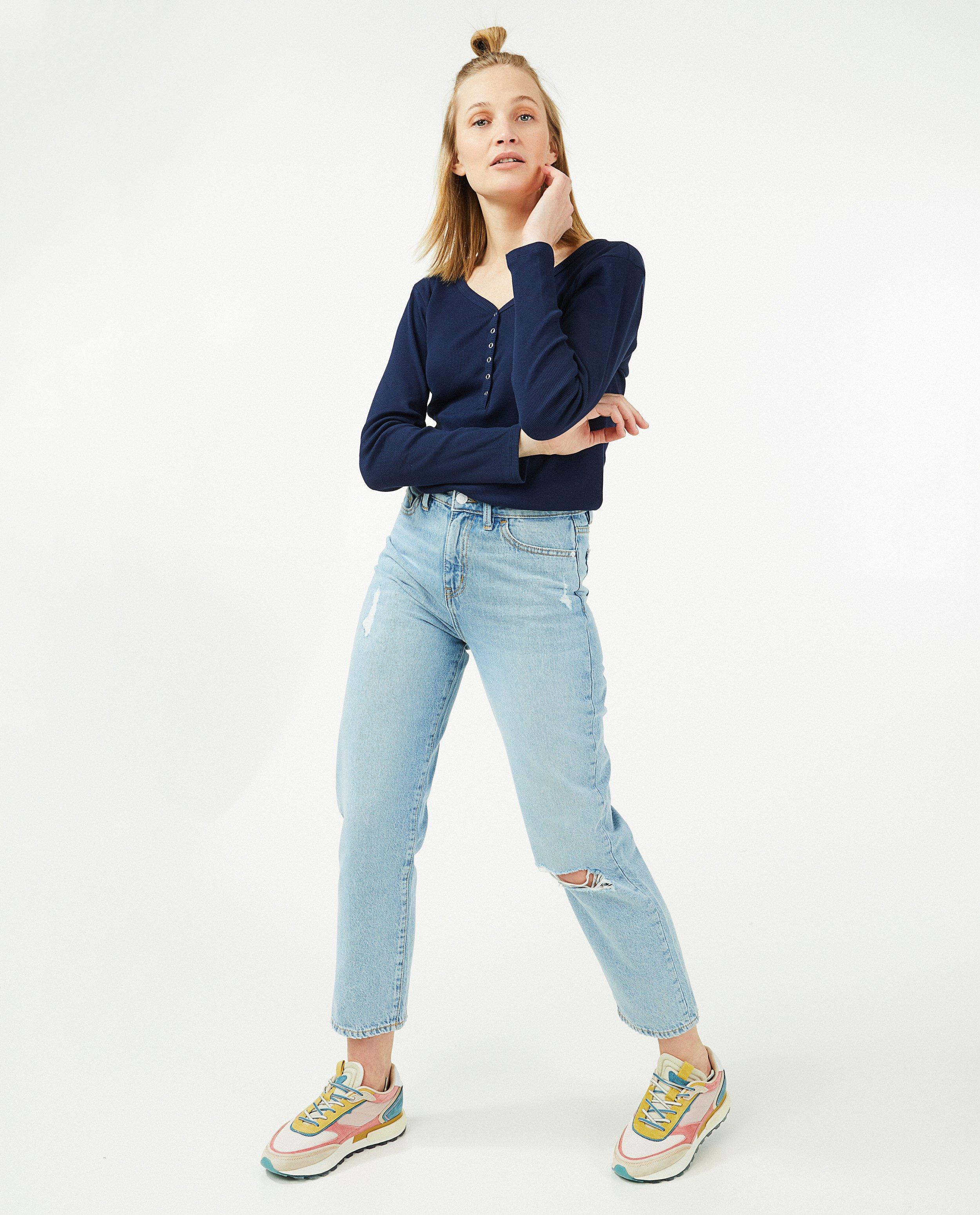 Henley vert côtelé OVS - null - OVS