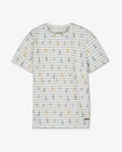 T-shirts - Wit T-shirt met flesjesprint