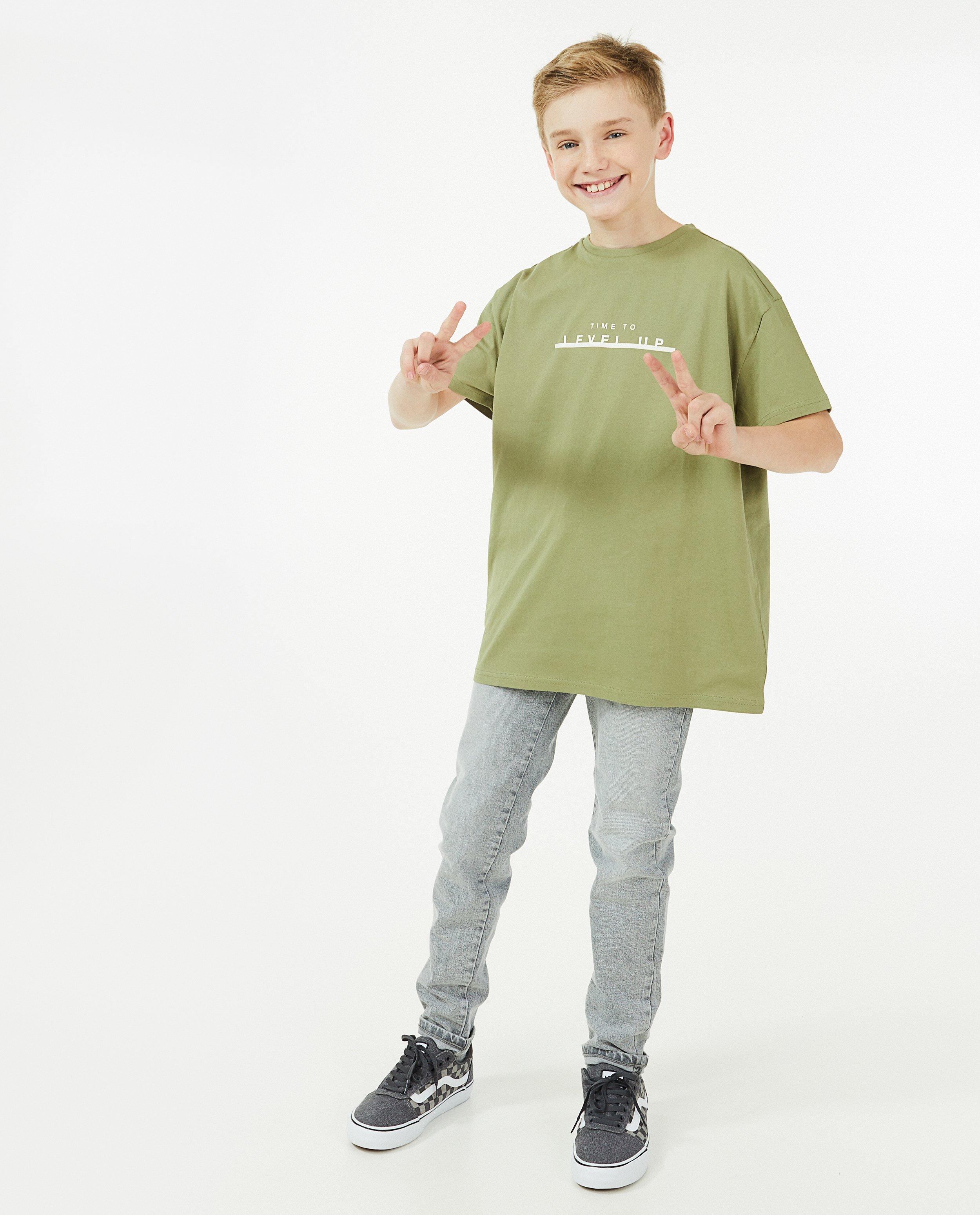 T-shirt en coton bio à inscription - null - Fish & Chips