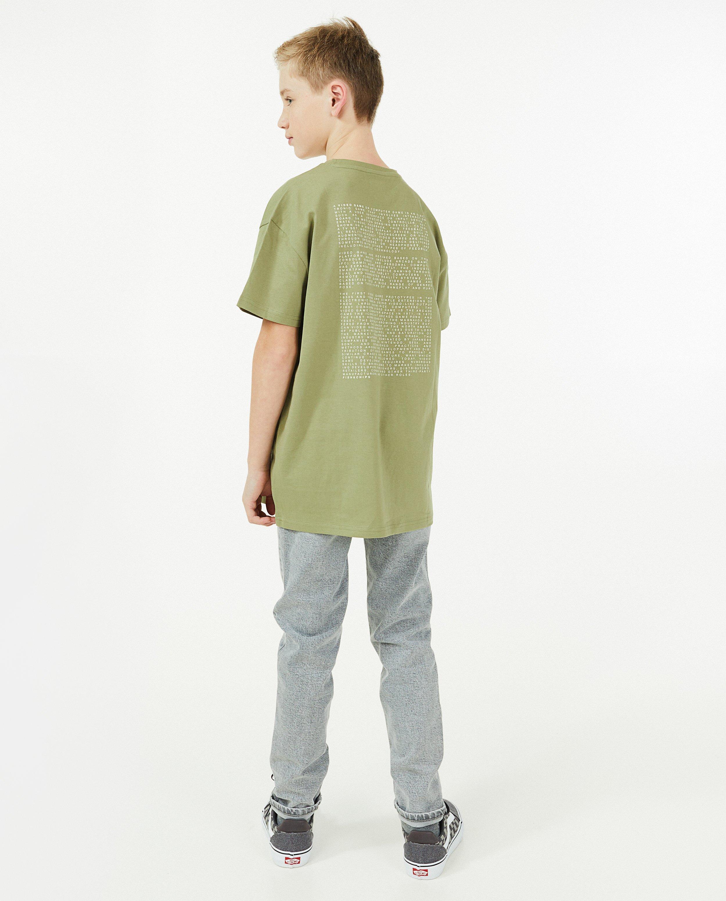 T-shirts - Biokatoenen T-shirt met opschrift