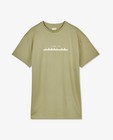 T-shirts - Biokatoenen T-shirt met opschrift