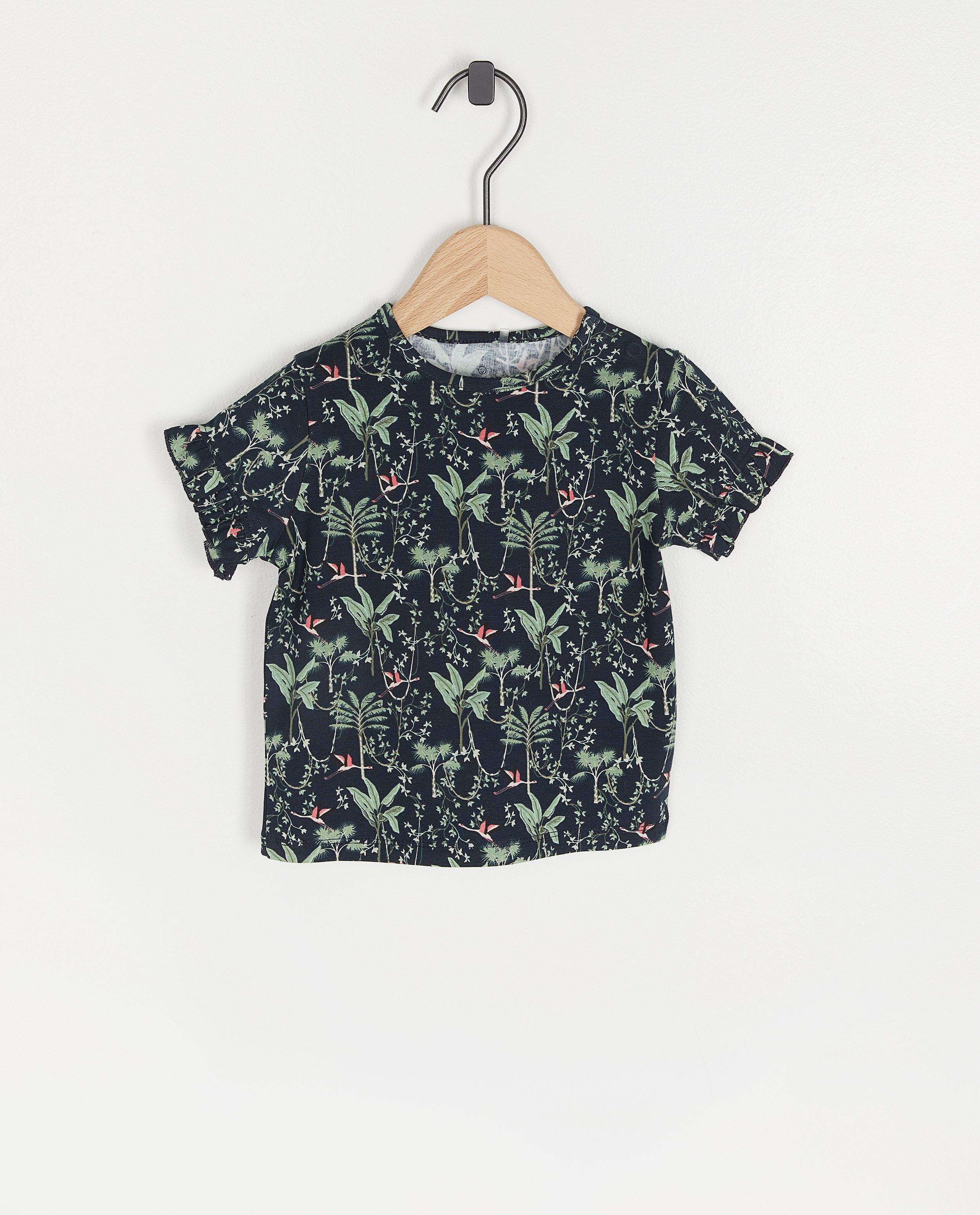T-shirt rose fleuri - null - Cuddles and Smiles
